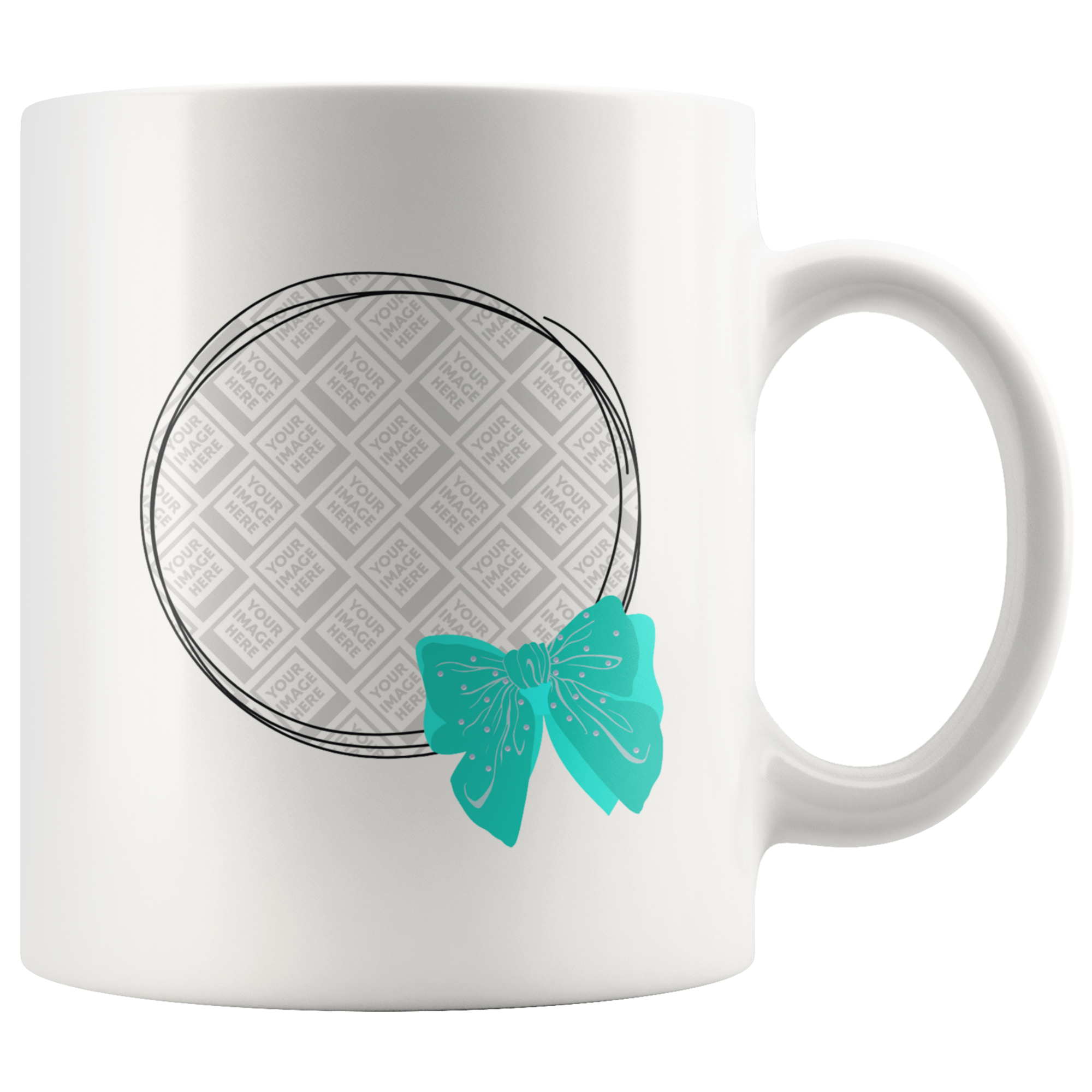 Fluffy Ribbon Personalized Mug