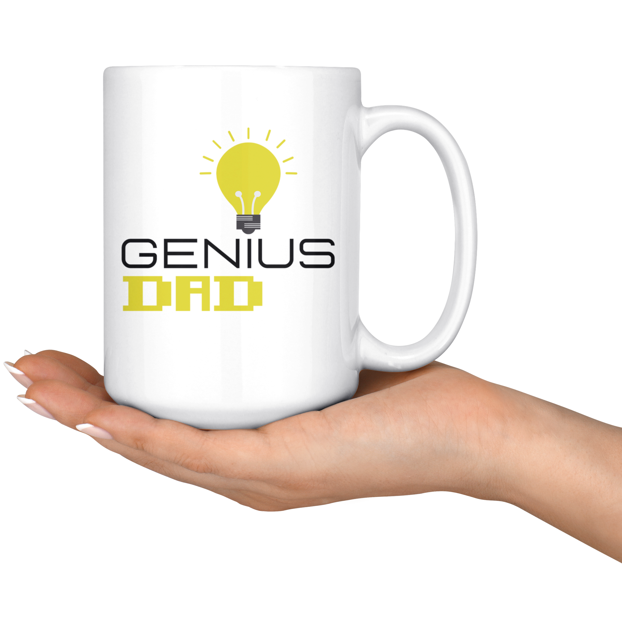 Genius Dad & Genius Kid 11oz+15oz Mug Set