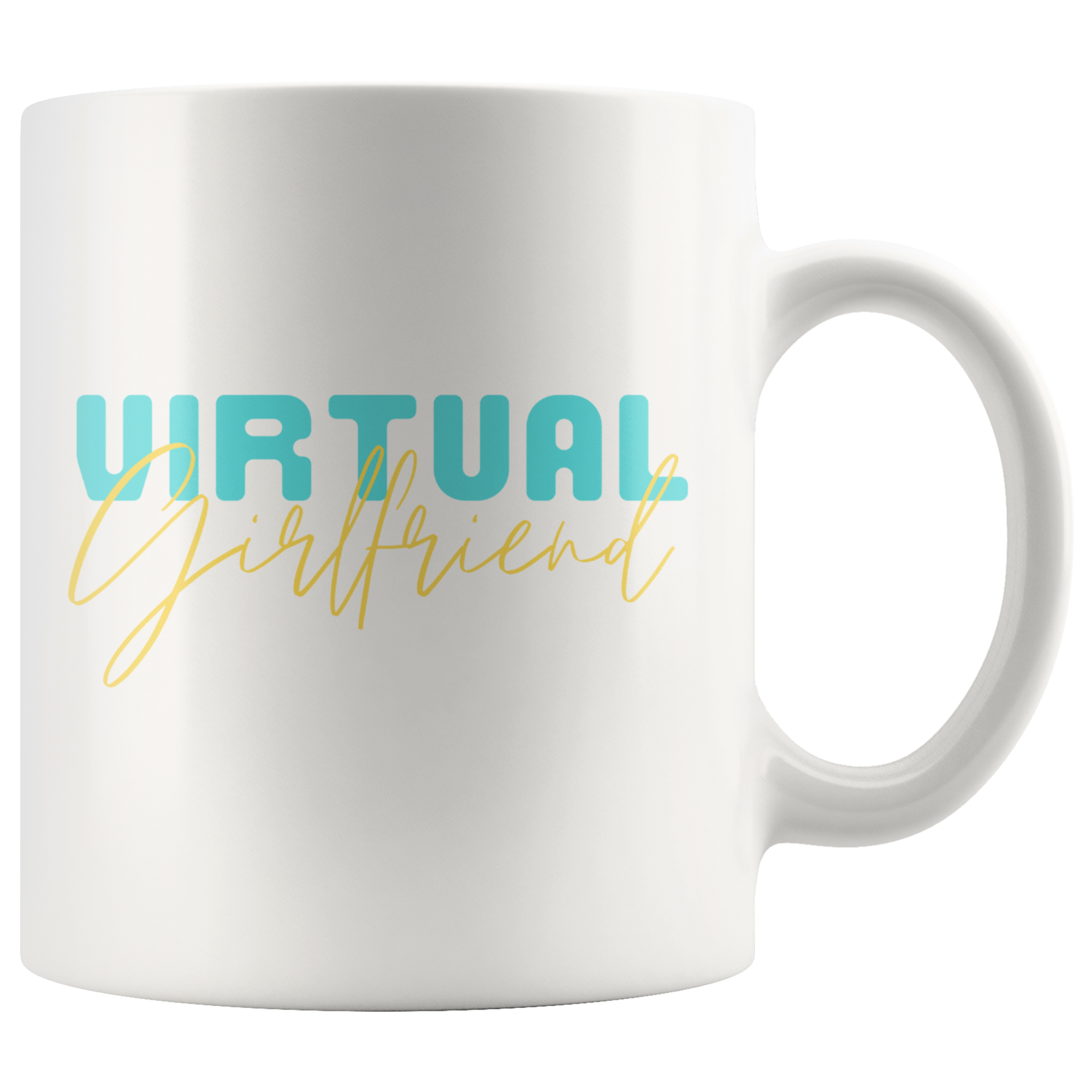 Virtual Boyfriend Virtual Girlfriend Long Distance Mug Set