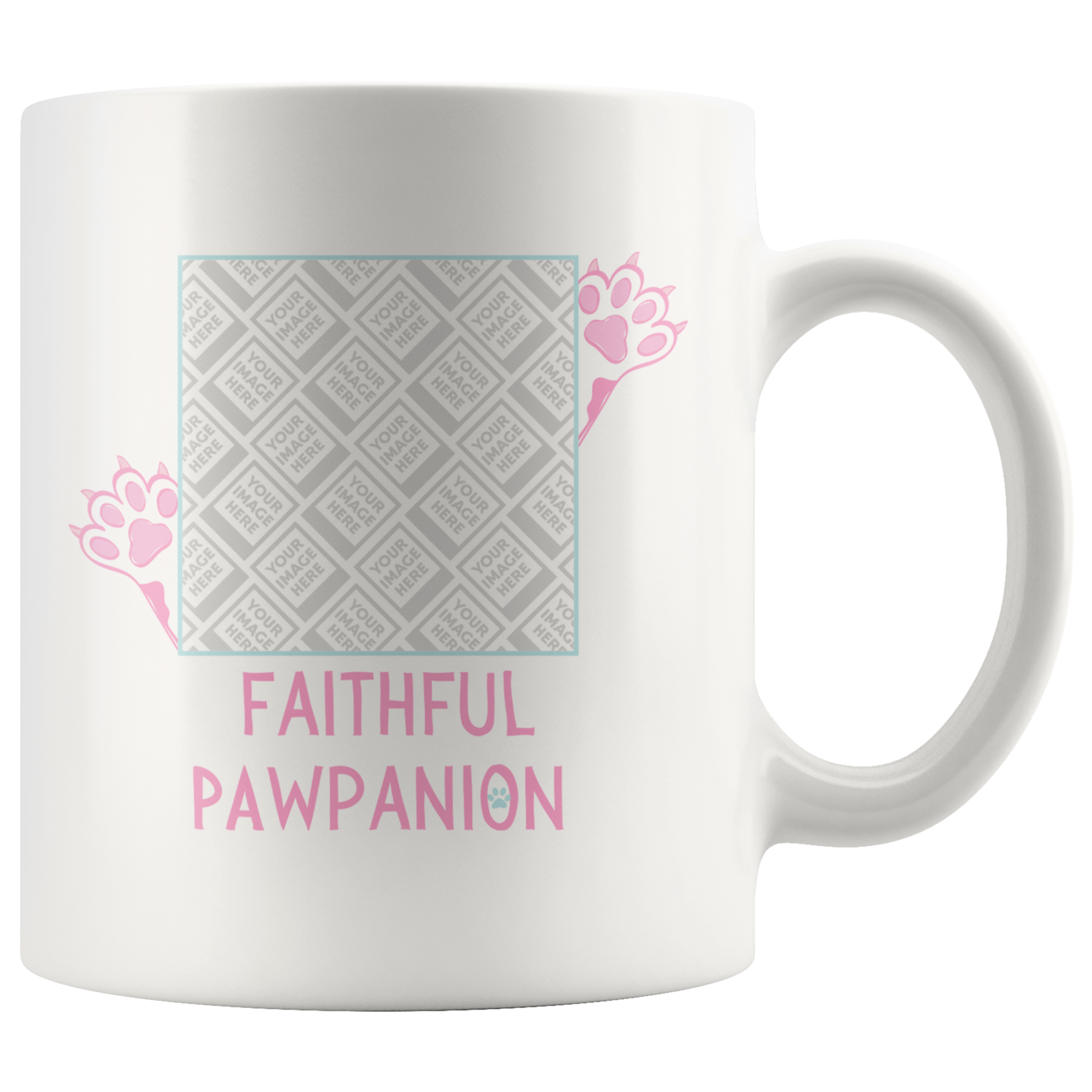 Faithful Pawpanion Personalized Mug
