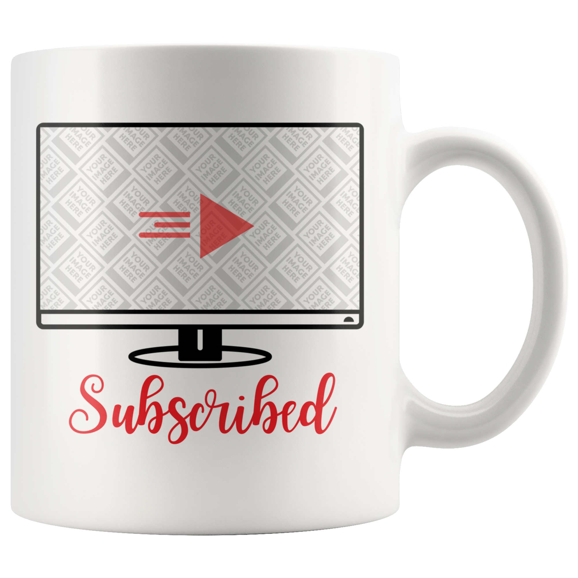 Subscribed YouTube Vlogger, Gamer, Streamer Personalized Mug