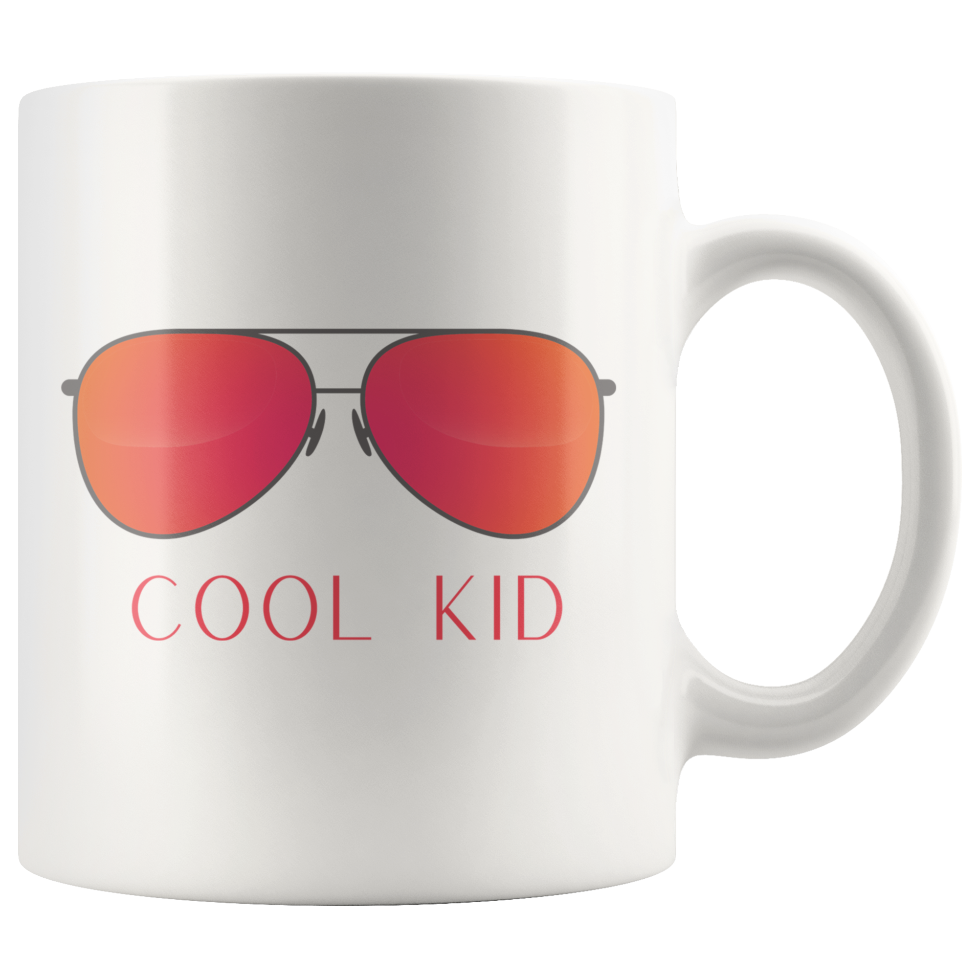 Cool Mom Cool Kid Retro Sunglasses 11oz+15oz Mug Set