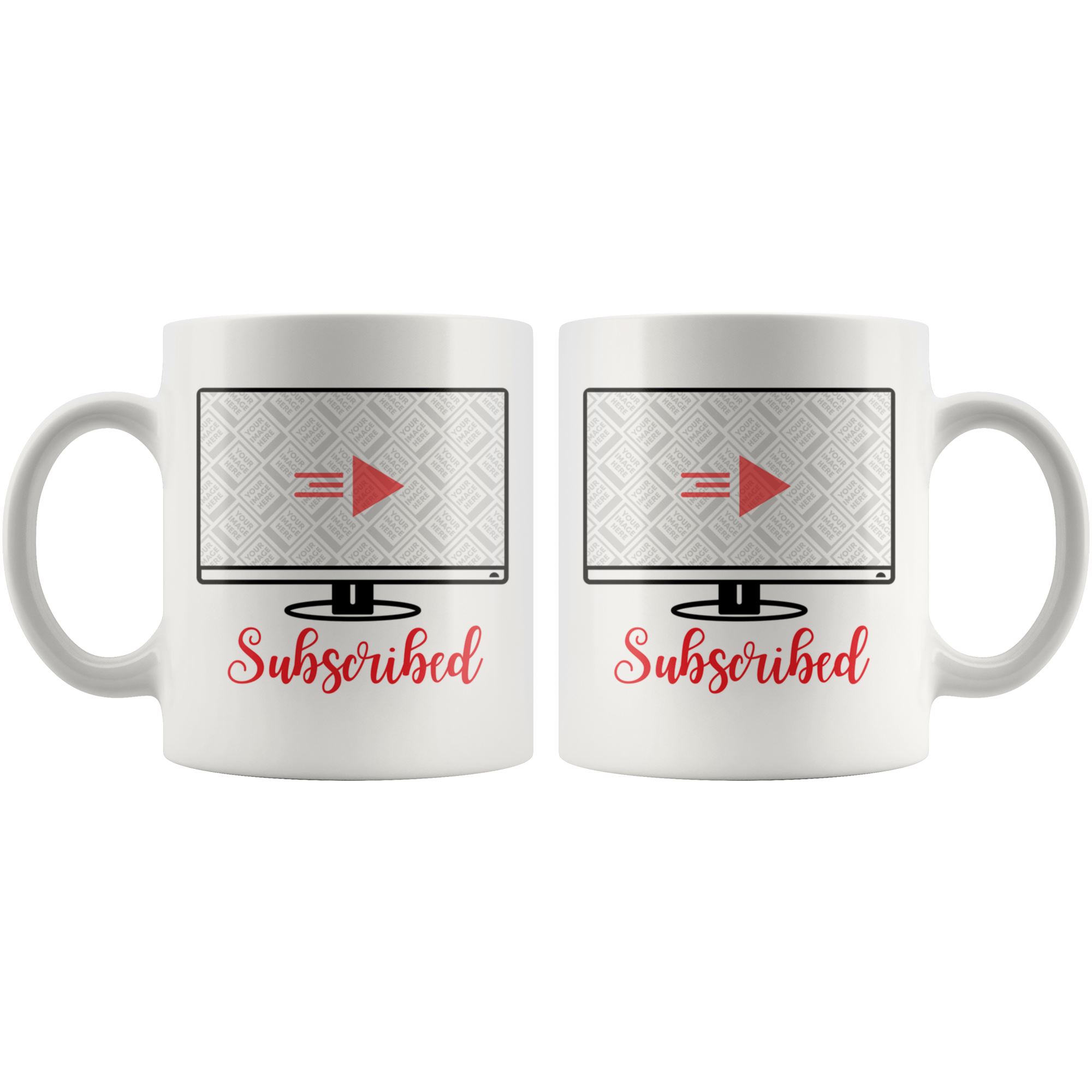Subscribed YouTube Vlogger, Gamer, Streamer Personalized Mug