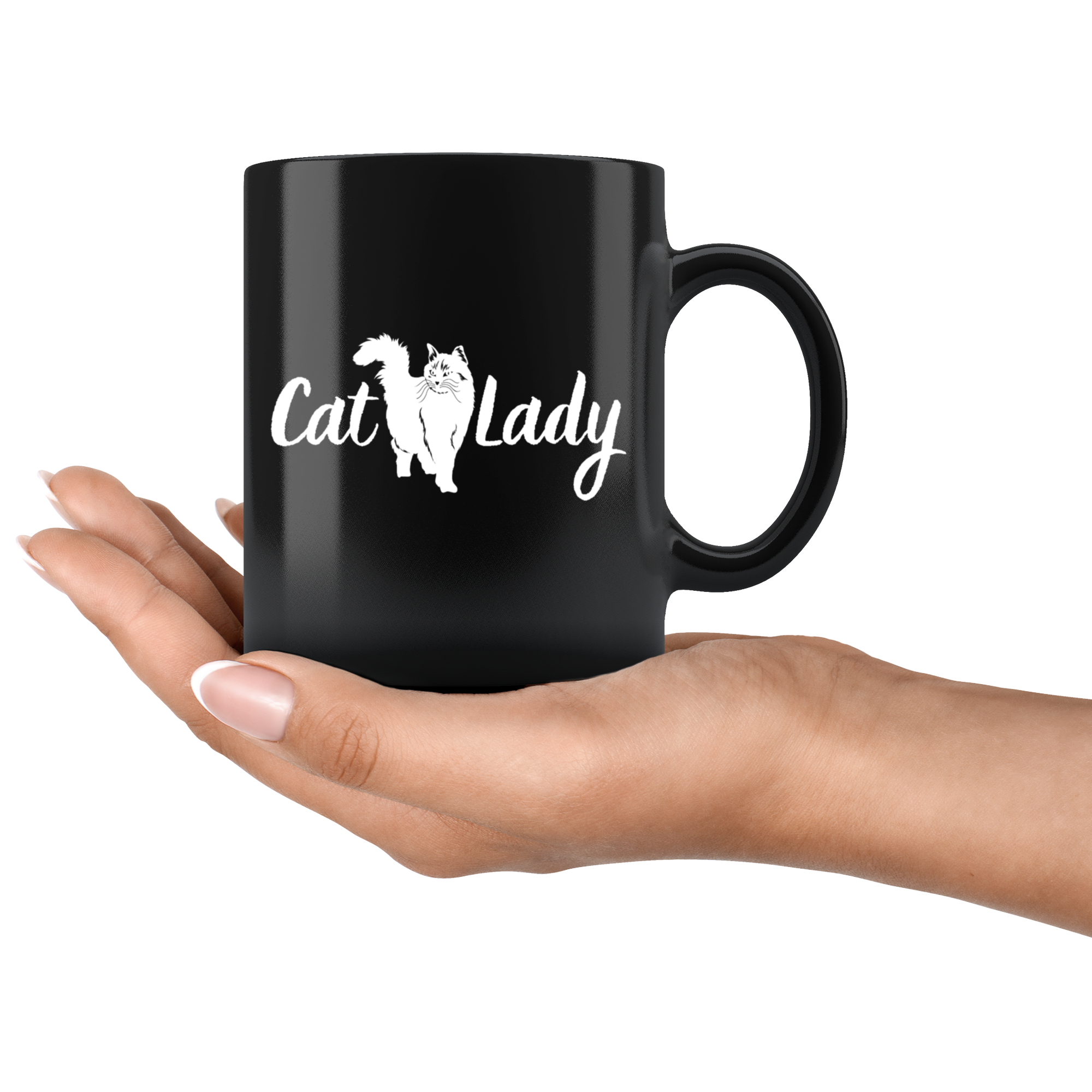Don't Mess With the Chic Cool Cat Lady Mug Set