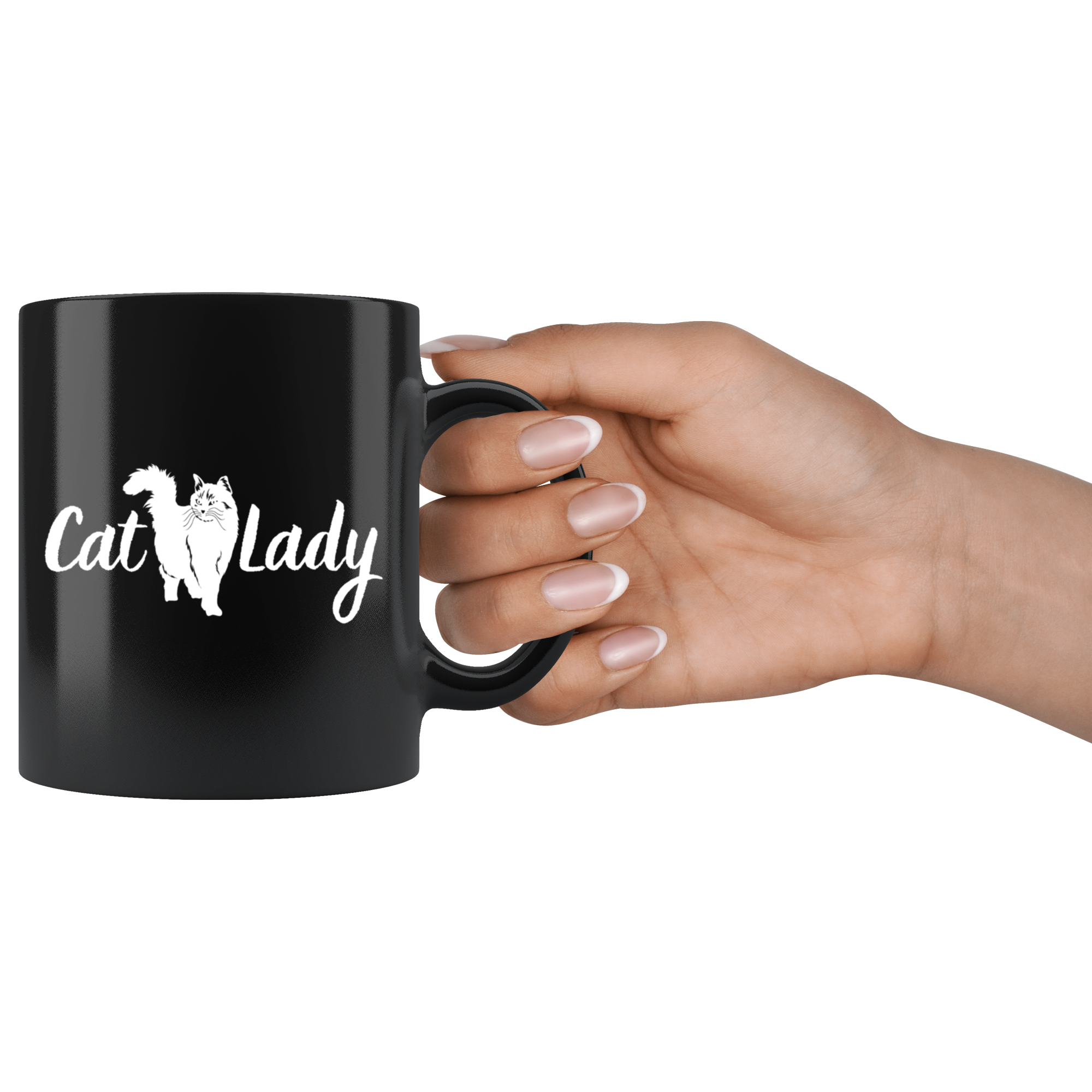 Don't Mess With the Chic Cool Cat Lady Mug Set