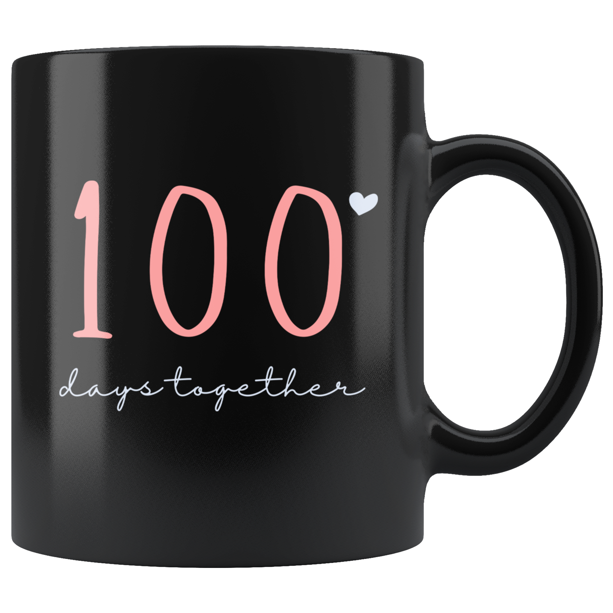 100 Days Together Couples Mug Set