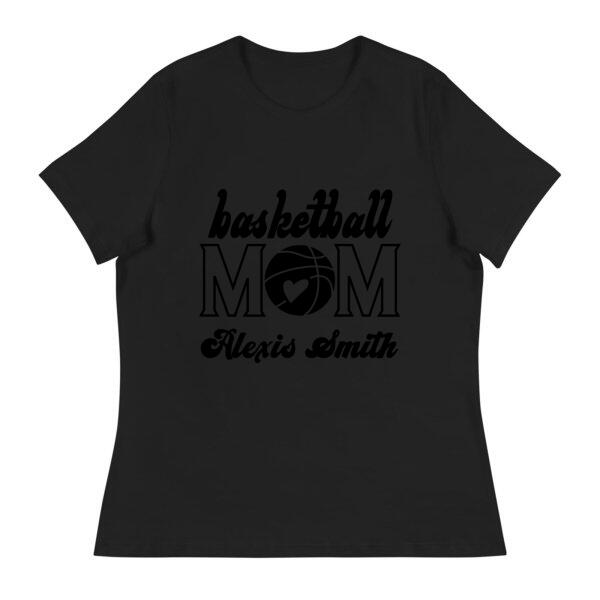 Basketball Mom Personalized Name Comfy T-Shirt