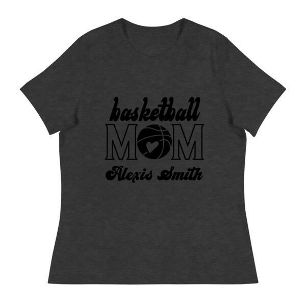 Basketball Mom Personalized Name Comfy T-Shirt