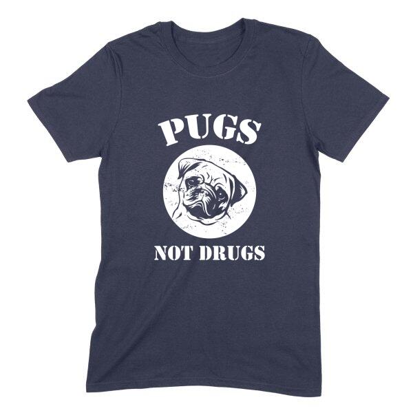 Pugs Personalized Tagline Message T-Shirt