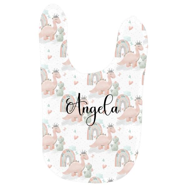 Watercolor Dinosaur Friends Personalized Baby Bib