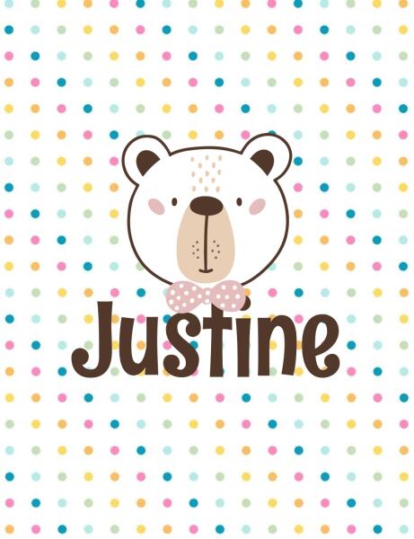 Cute Polka Dot Forest Animals Personalized Swaddle Blanket