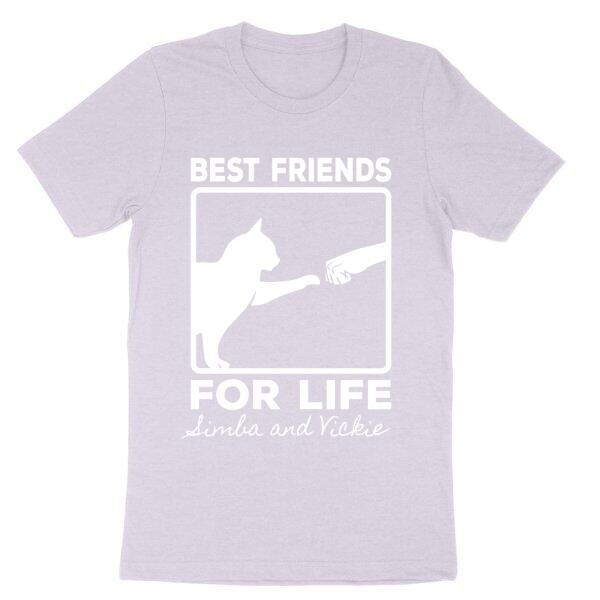 Best Friends for Life Fist Bump Cat Personalized T-Shirt