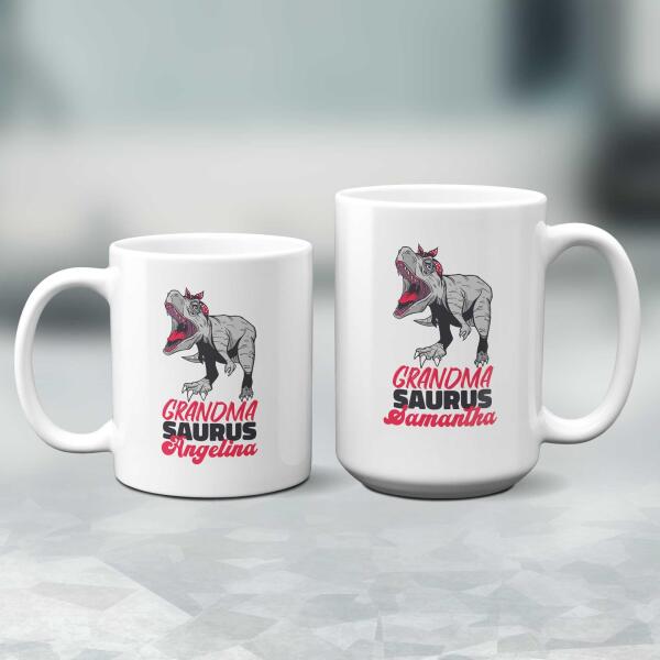 Grandmasaurus Personalized Mug