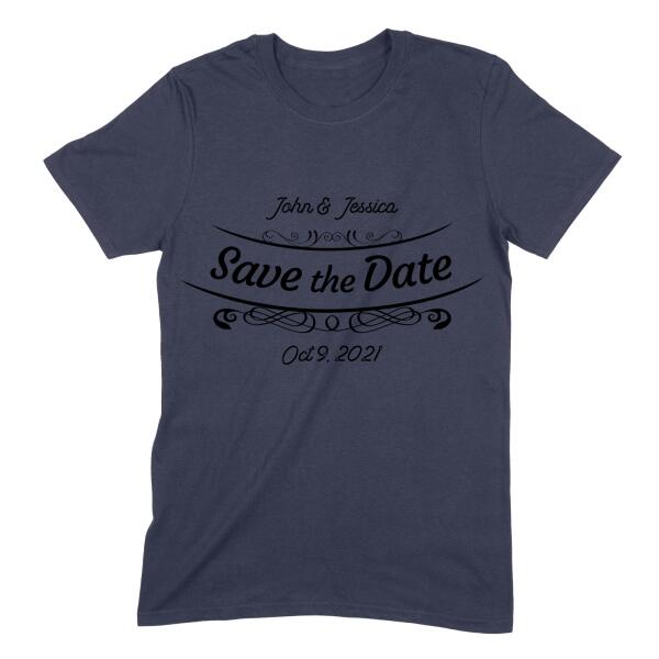Save the Date Wedding Marriage Personalized T-Shirt