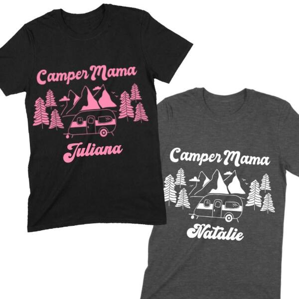 Camper Mama Camping Personalized T-Shirt