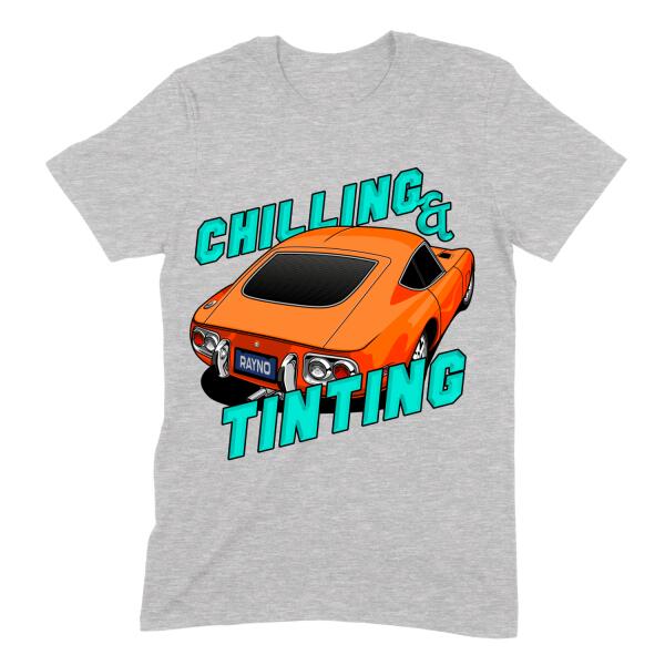 Chilling and Tinting Personalized Color T-Shirt