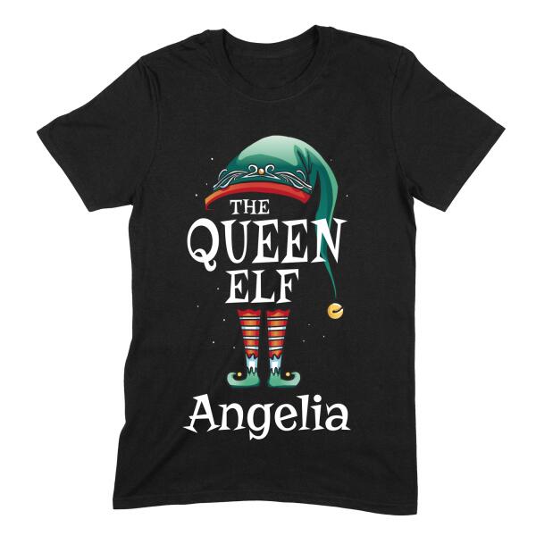 The Queen Elf Personalized Christmas T-Shirt