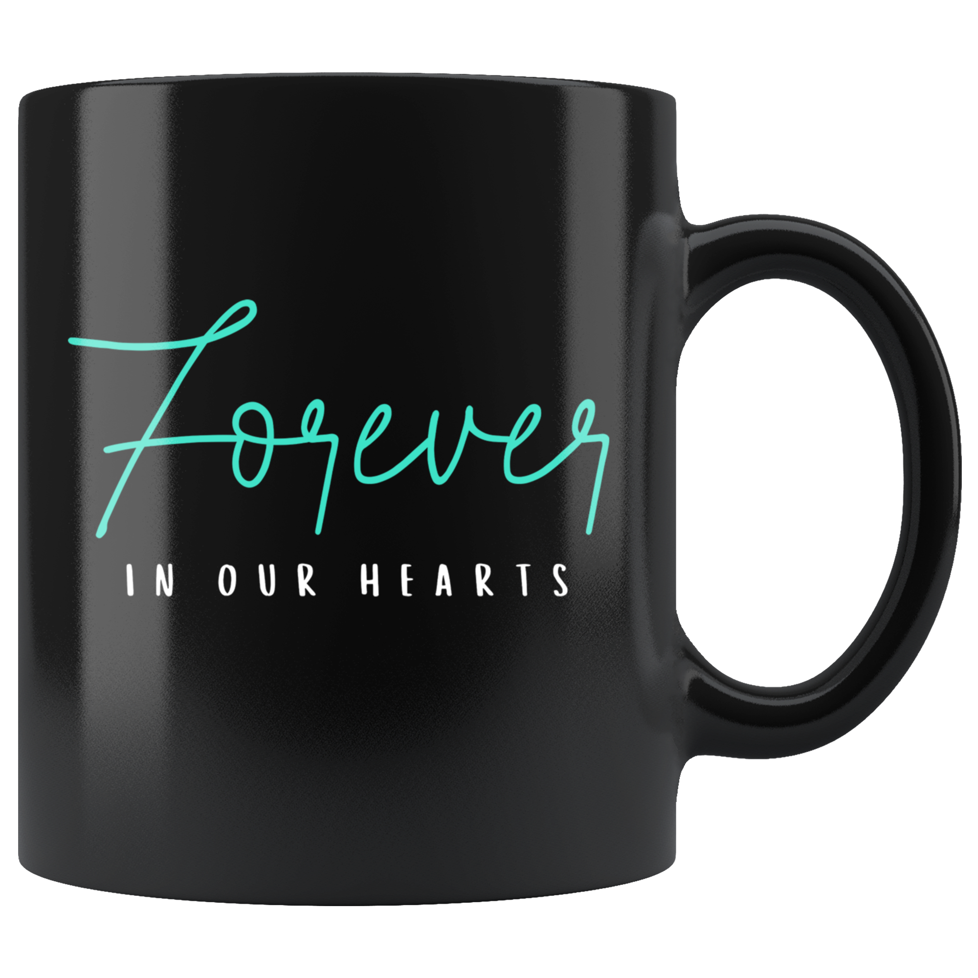 Forever In Our Hearts Black Mug Set