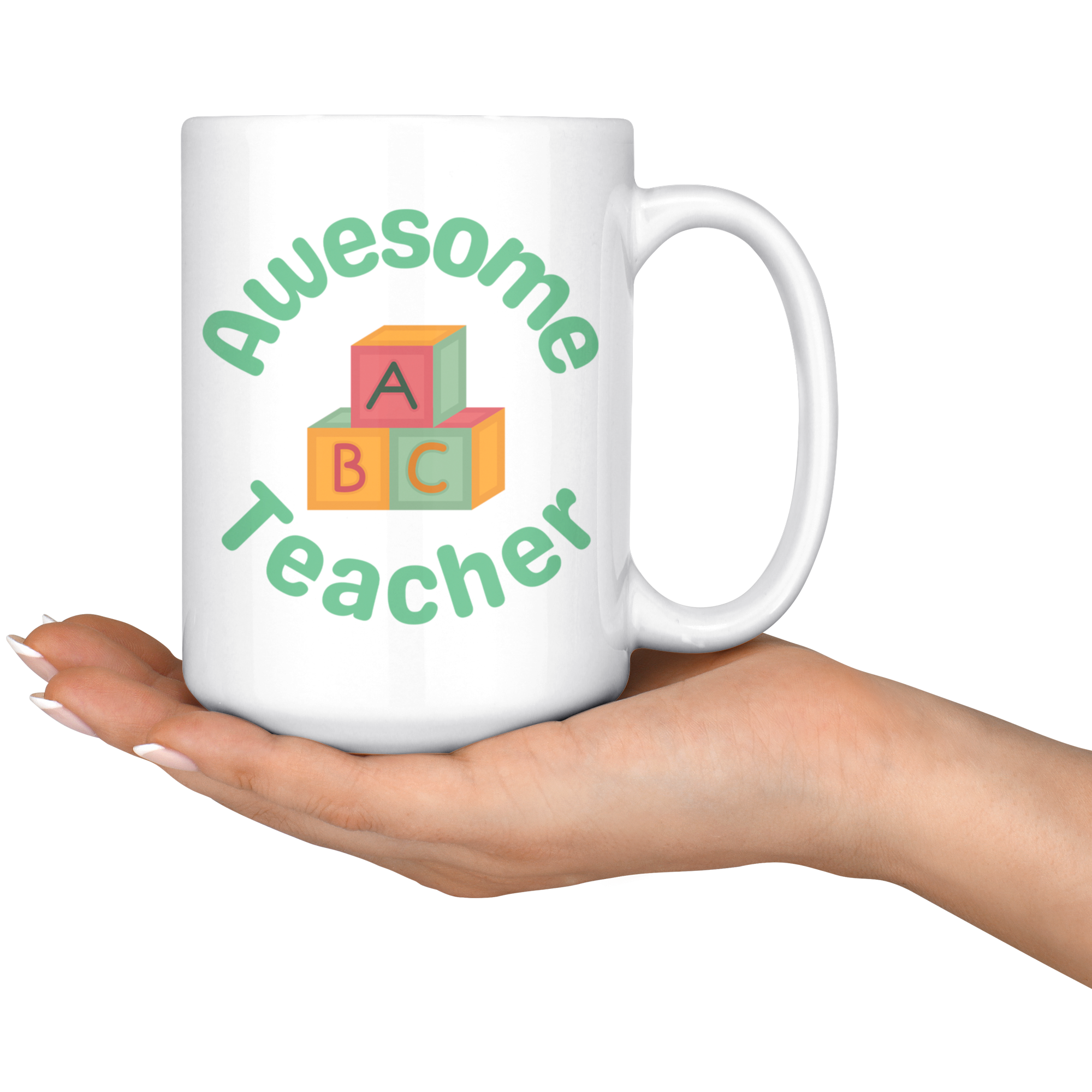 Awesome student and Teacher Daddy & Me Mug Set