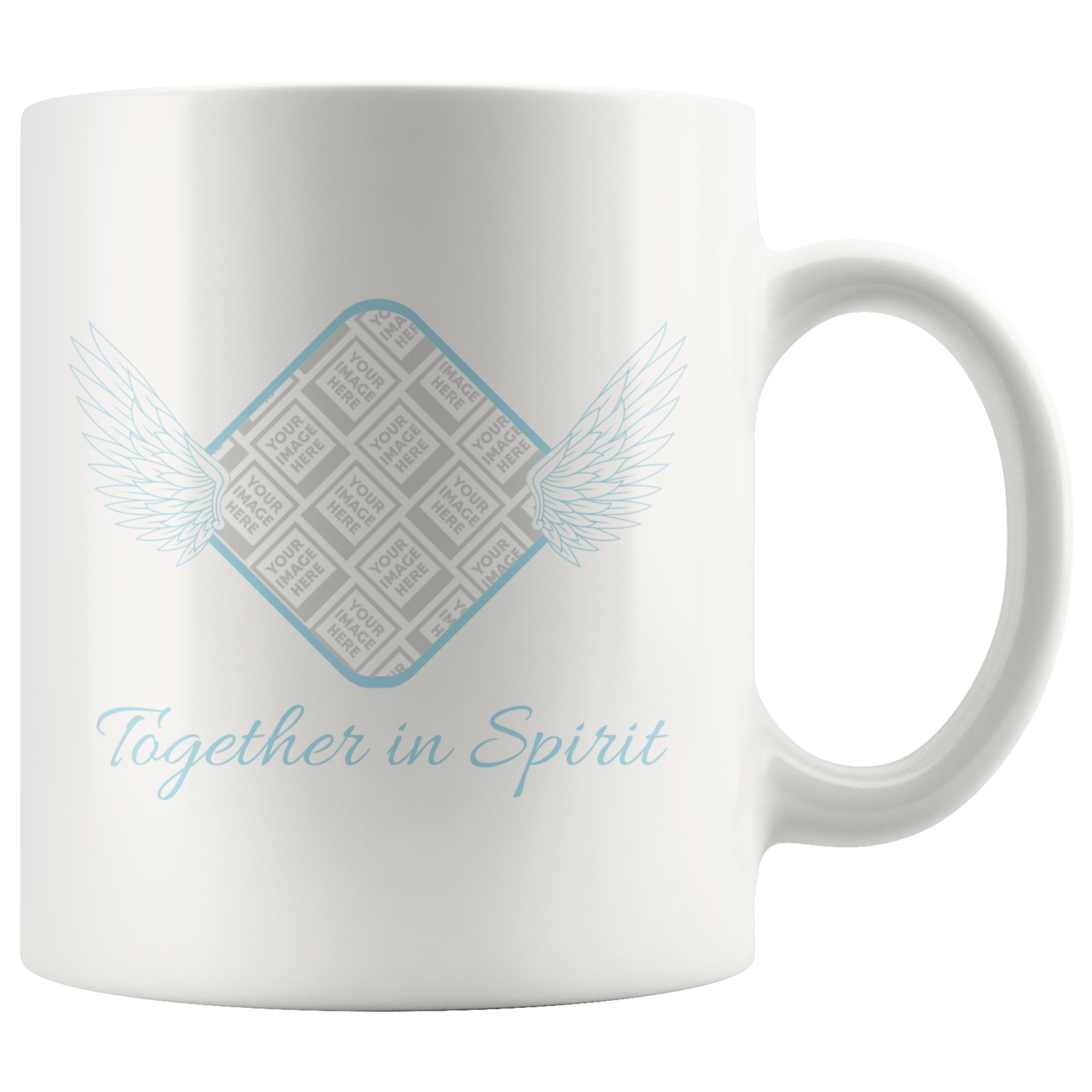 Together In Spirit Memorial Personalized Mug