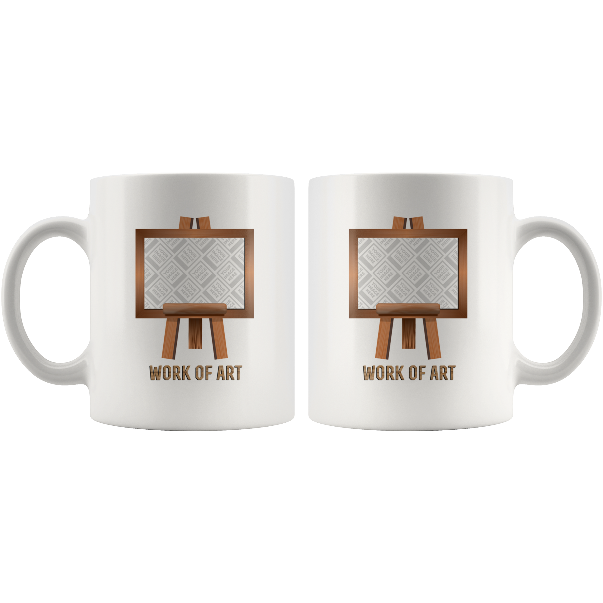 Work of Art Easel Personalized Mug