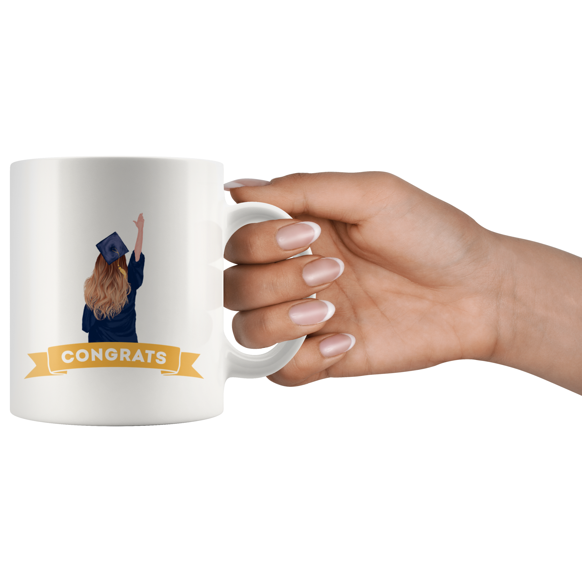 Congrats Graduate Watercolor Mug Set