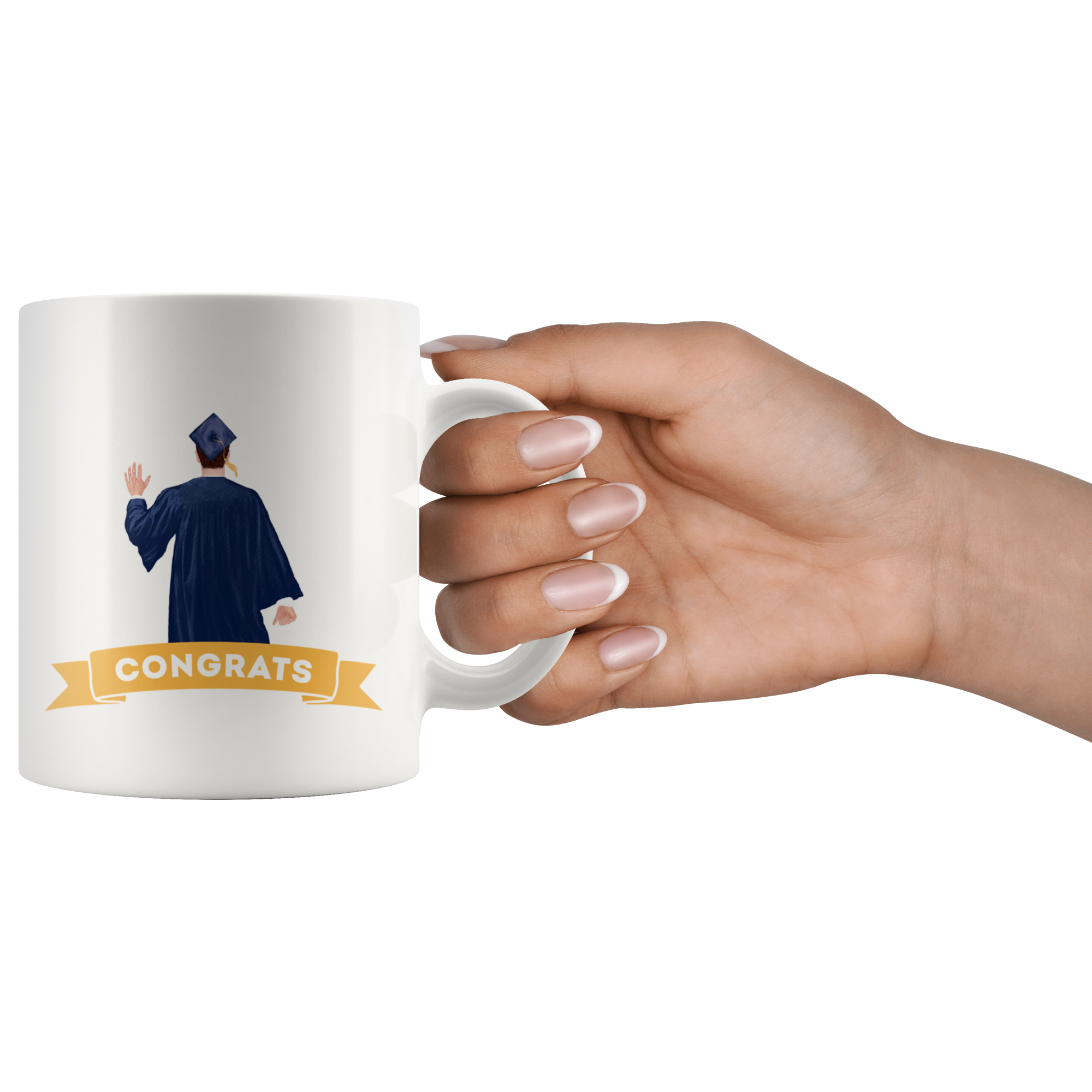 Congrats Graduate Watercolor Mug Set