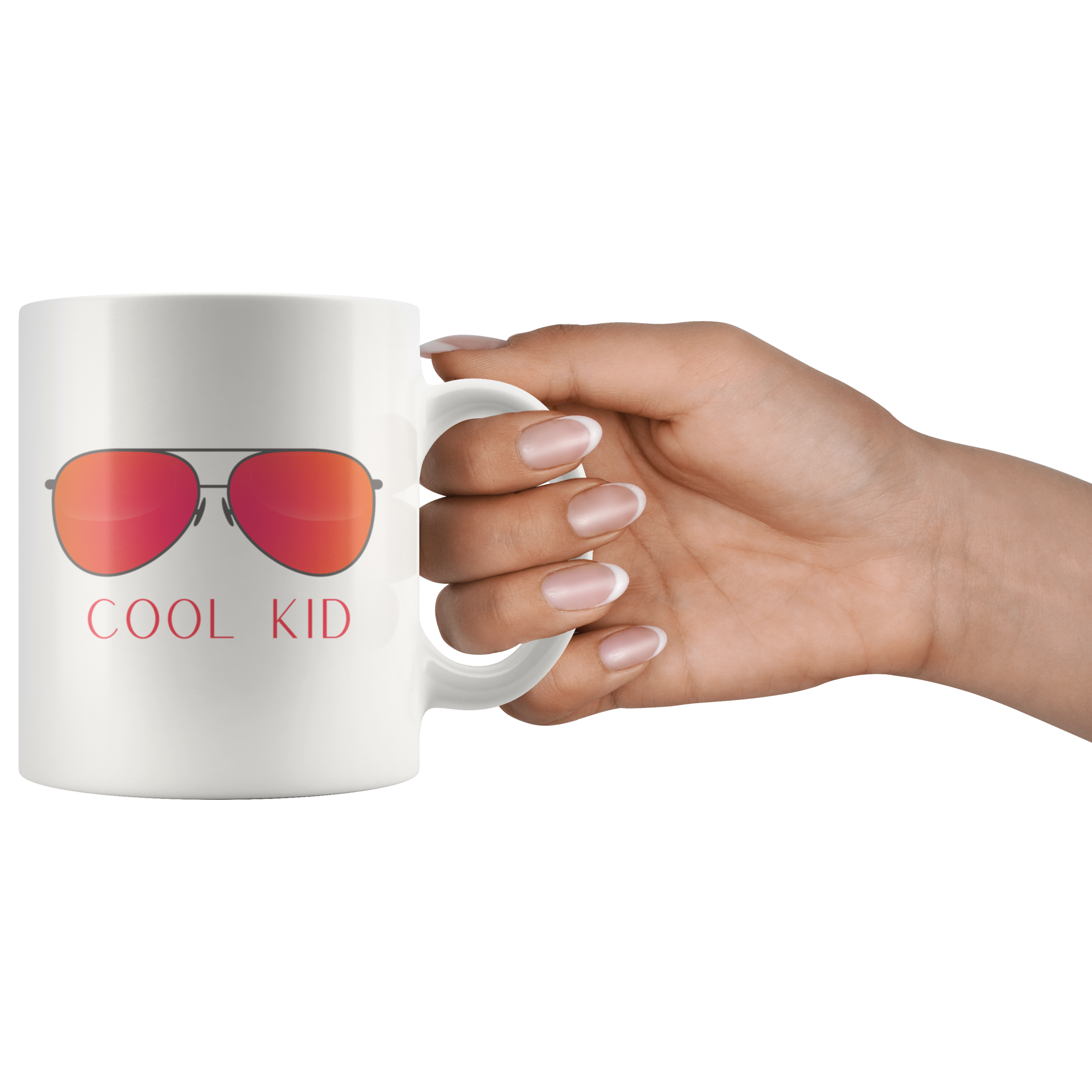 Cool Mom Cool Kid Retro Sunglasses 11oz+15oz Mug Set