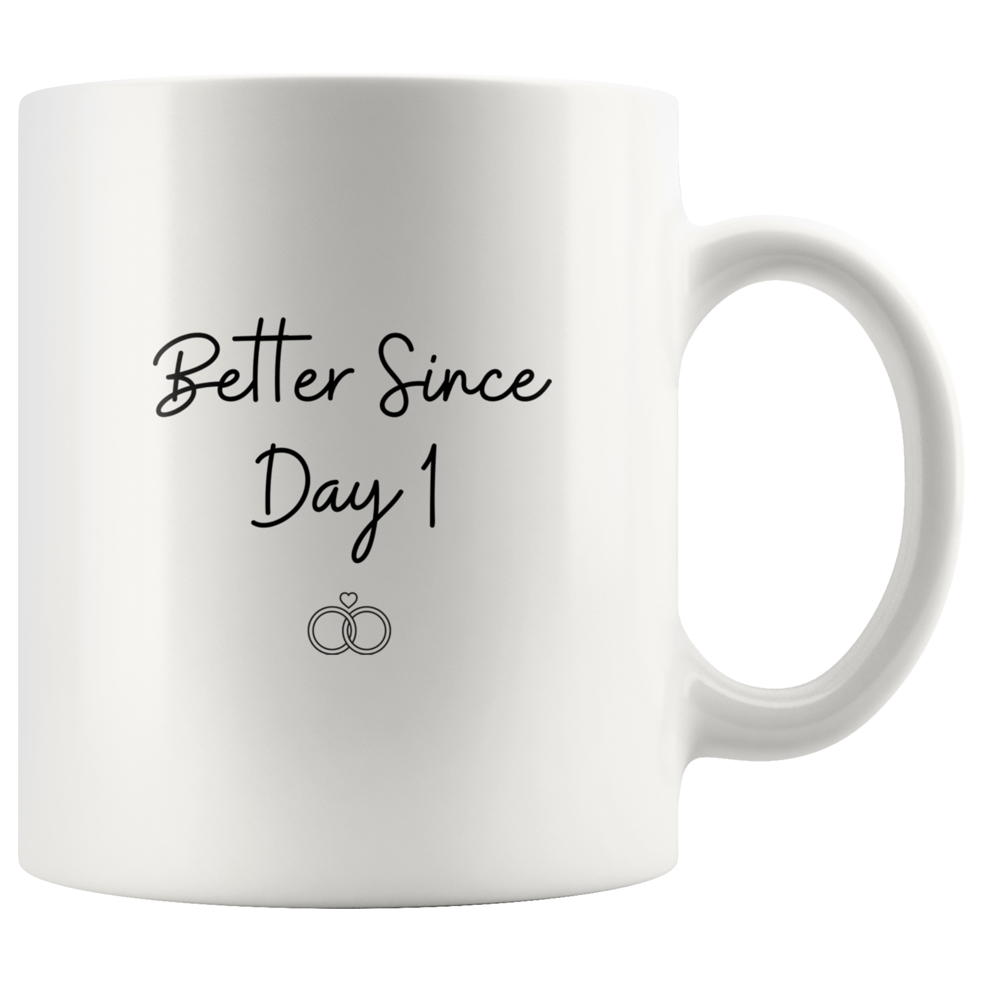 Perfect & Better Since Day 1 Funny Anniversary Mug Set