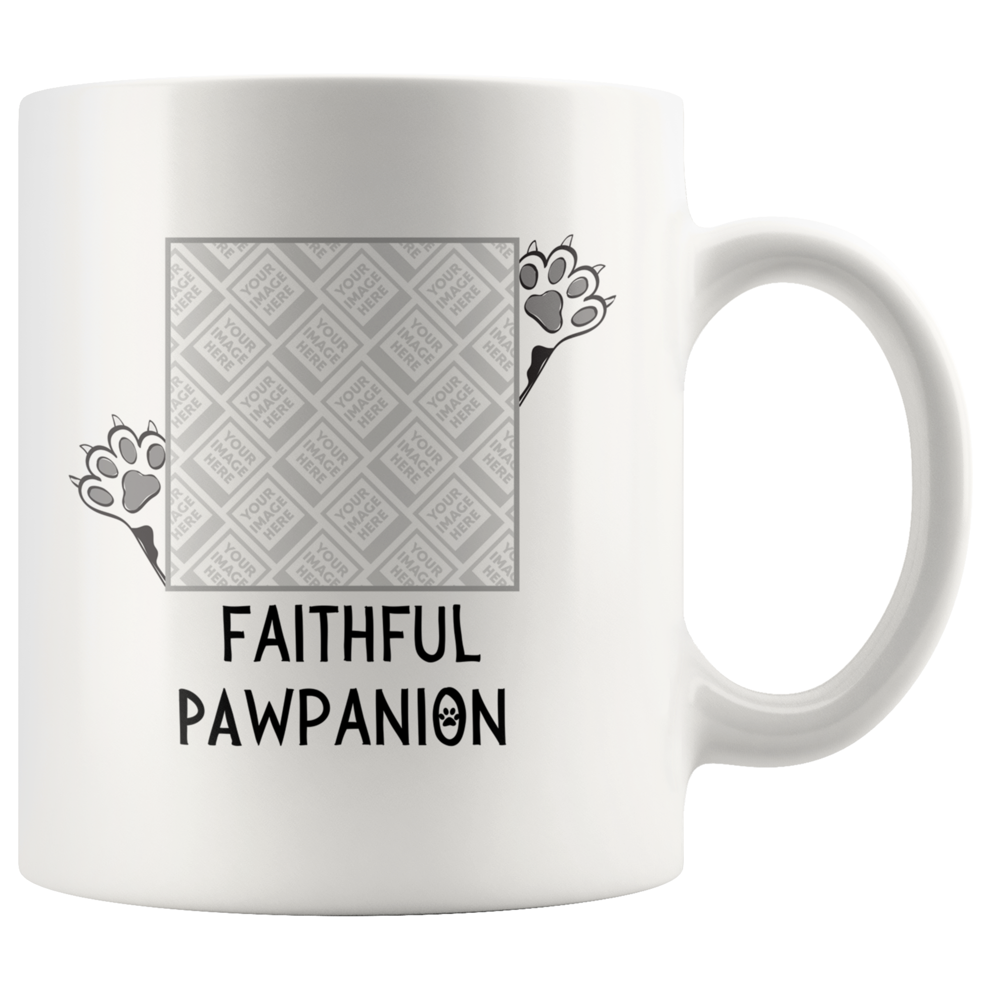Faithful Pawpanion Personalized Mug