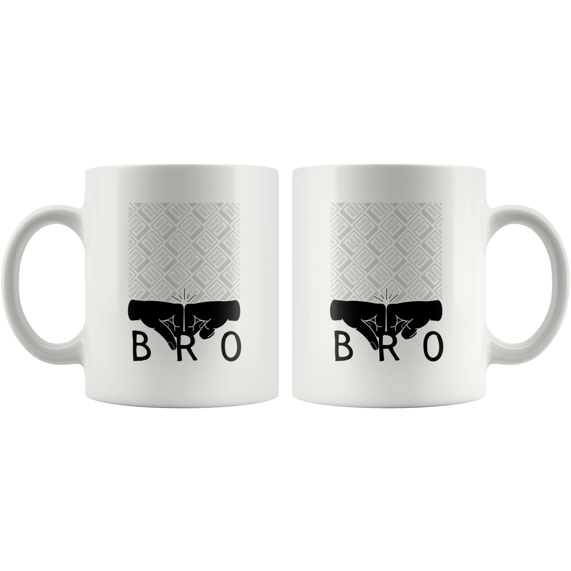 Bro Fist Bump Personalized Mug