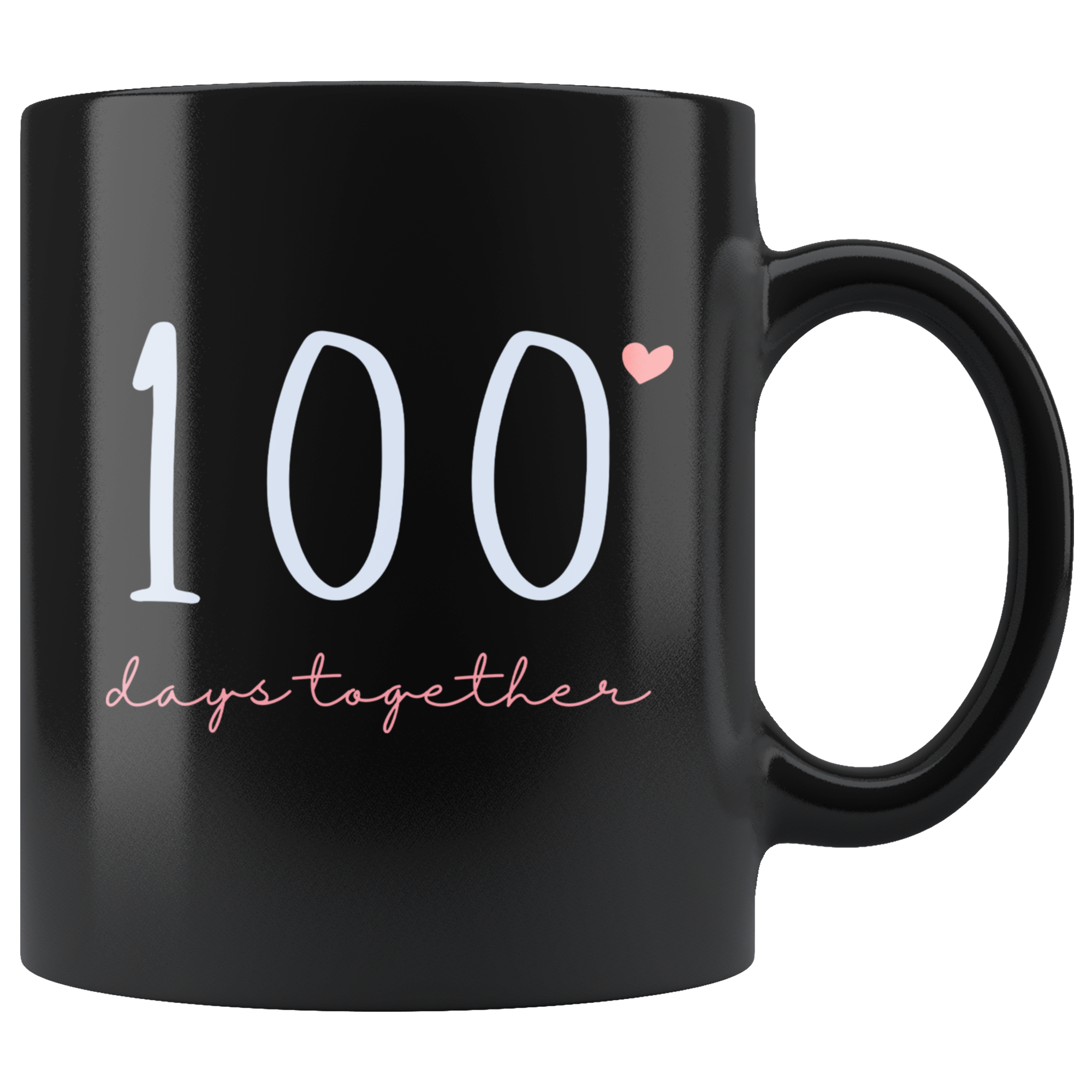 100 Days Together Couples Mug Set