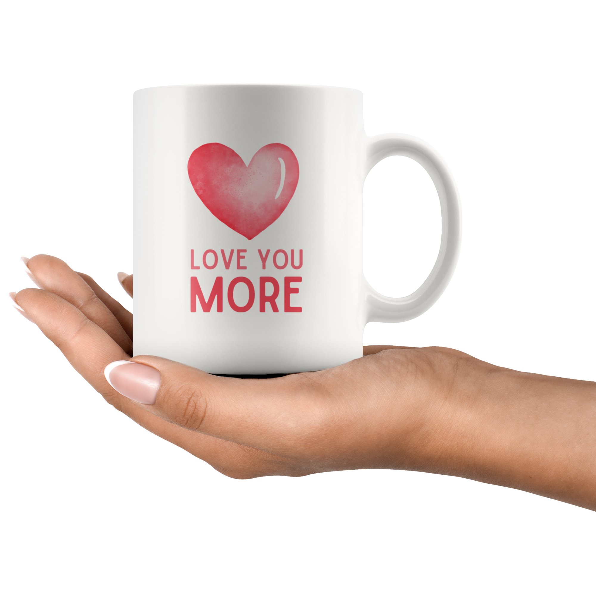 Love You Most, Love You More Heart Mug Set
