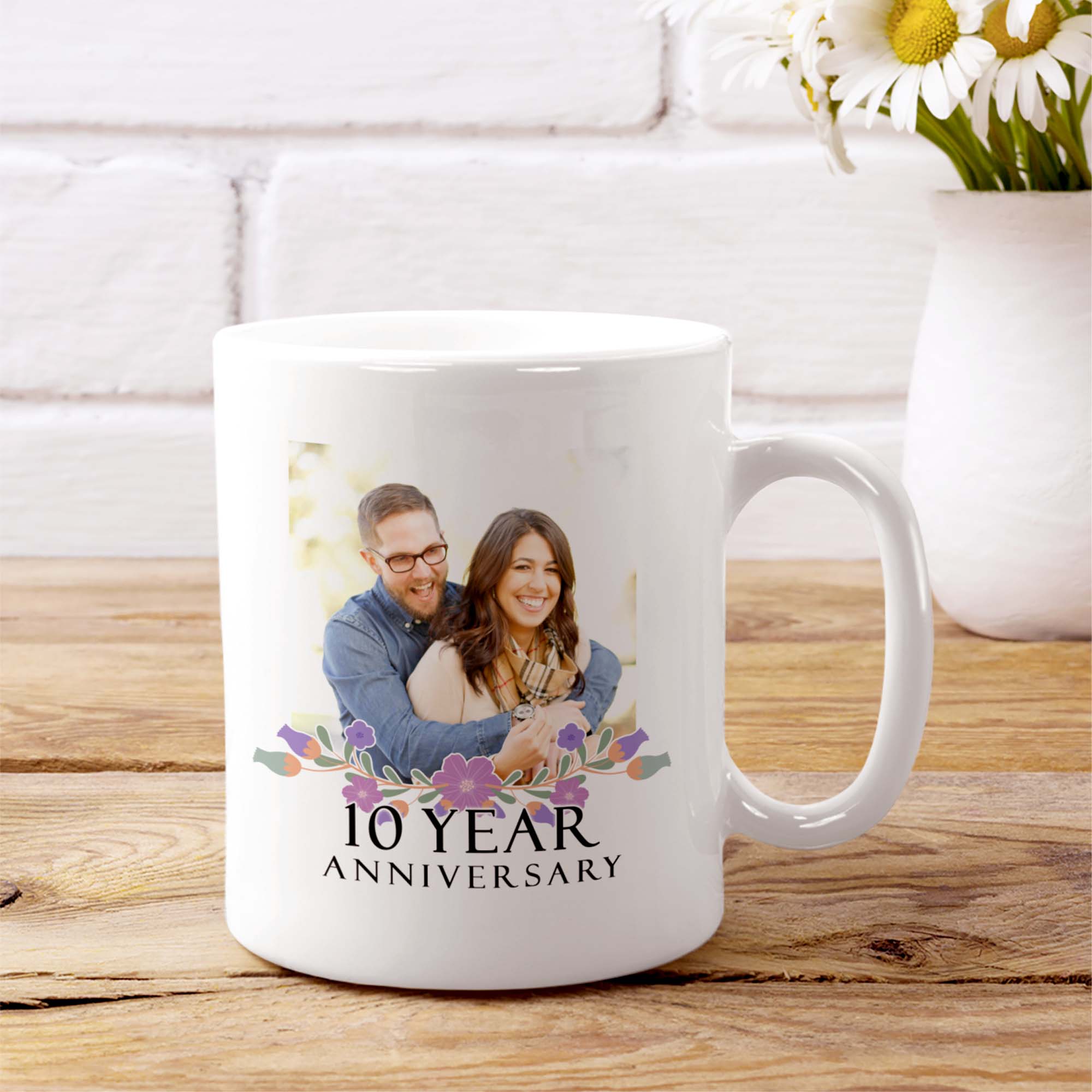 10 Year Anniversary Celebration Personalized Mug