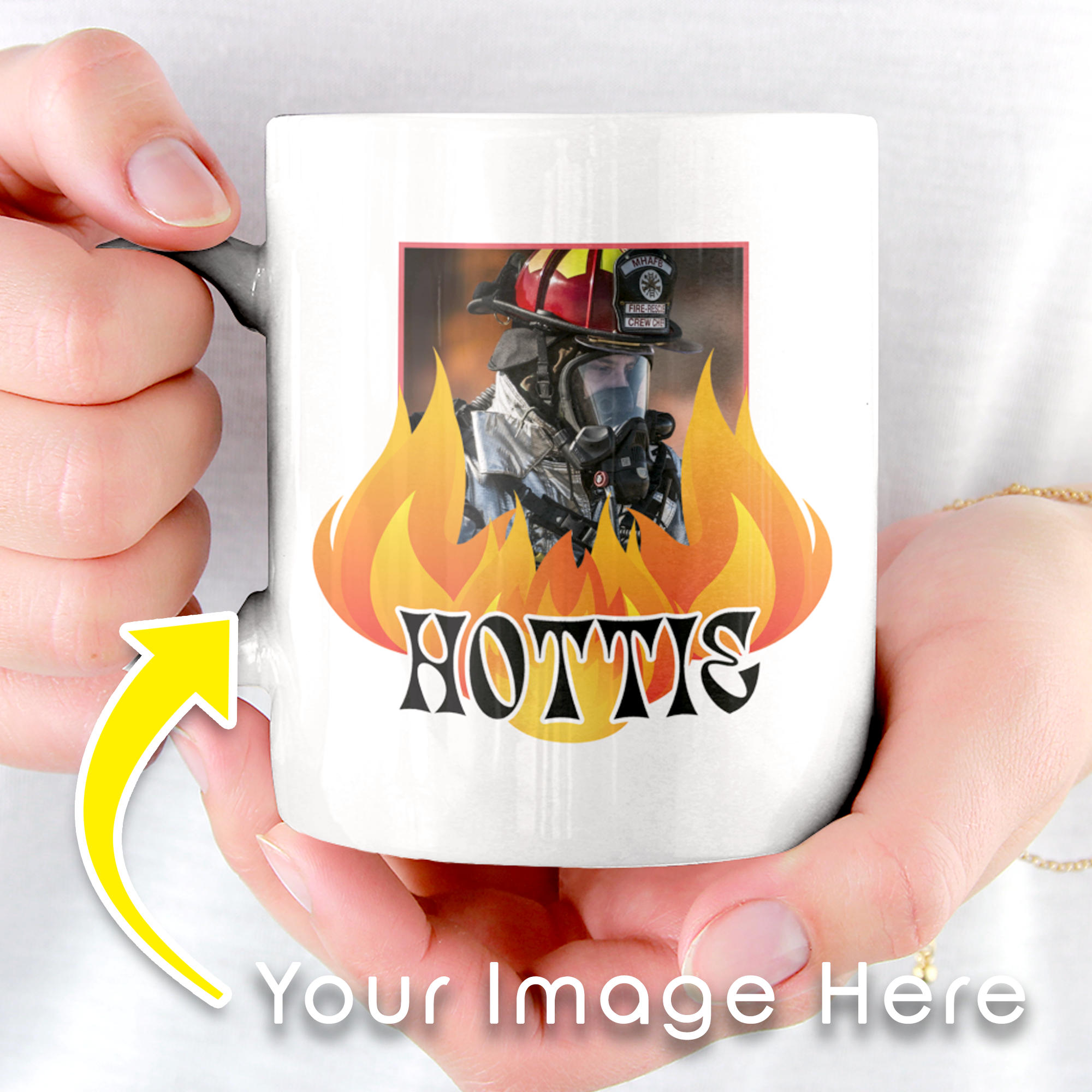 Hottie Flames Personalized Mug
