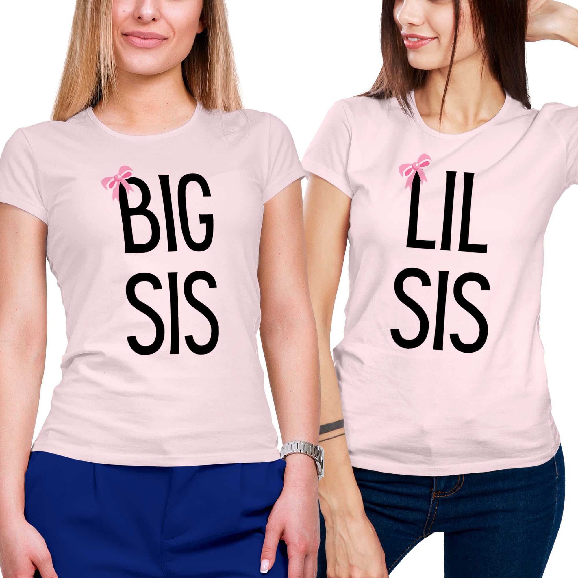 Big Sis Lil Sis Sister Shirt Set