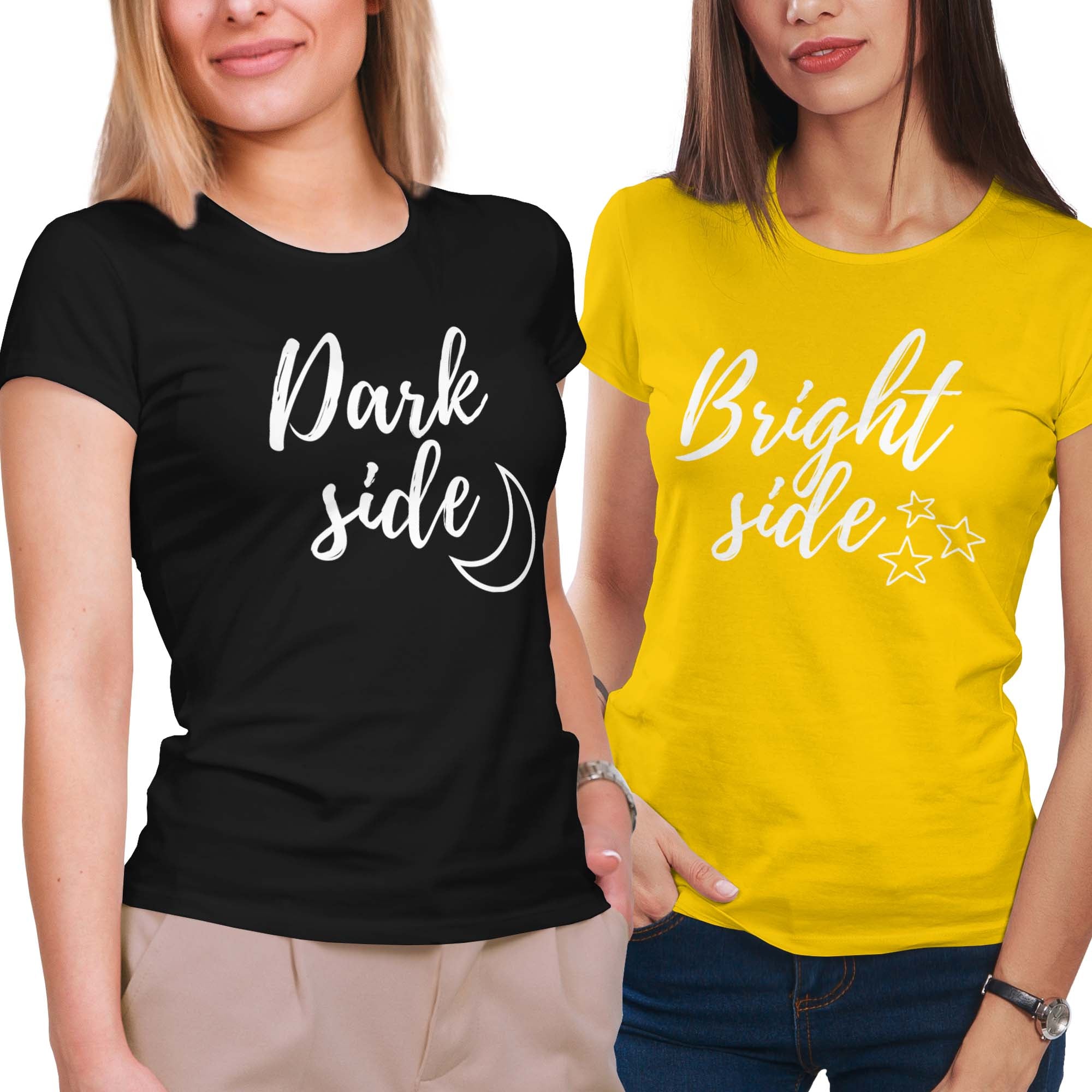 Brightside Darkside Sisters Shirt Set