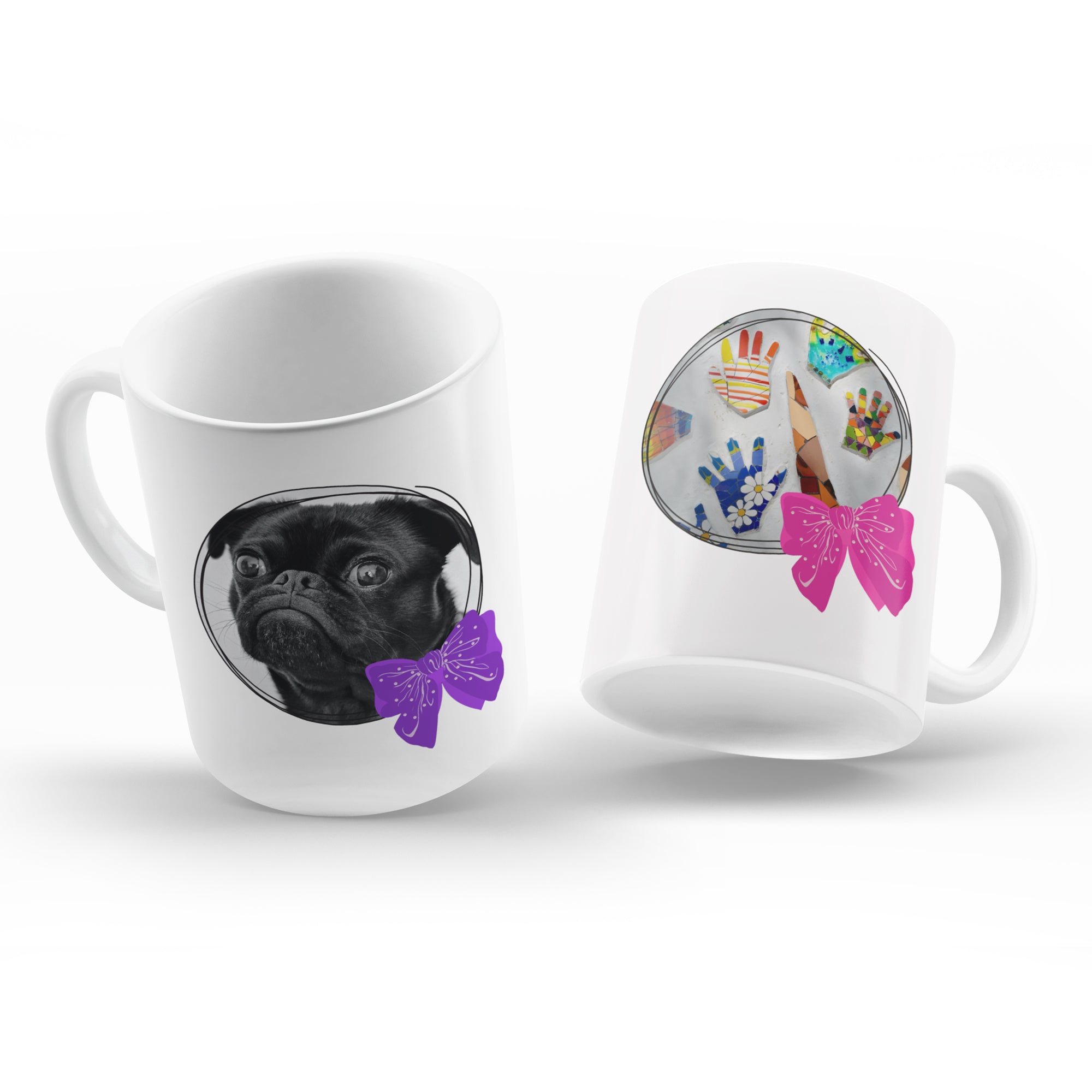 Fluffy Ribbon Personalized Mug