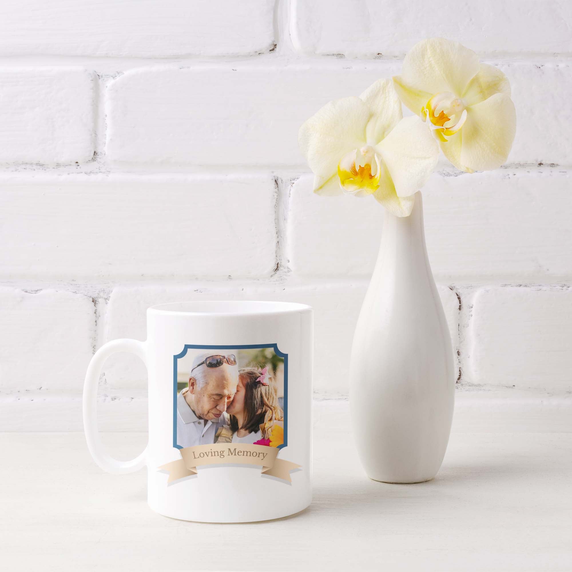 Loving Memory Golden Plaque Memorial Personalized Mug
