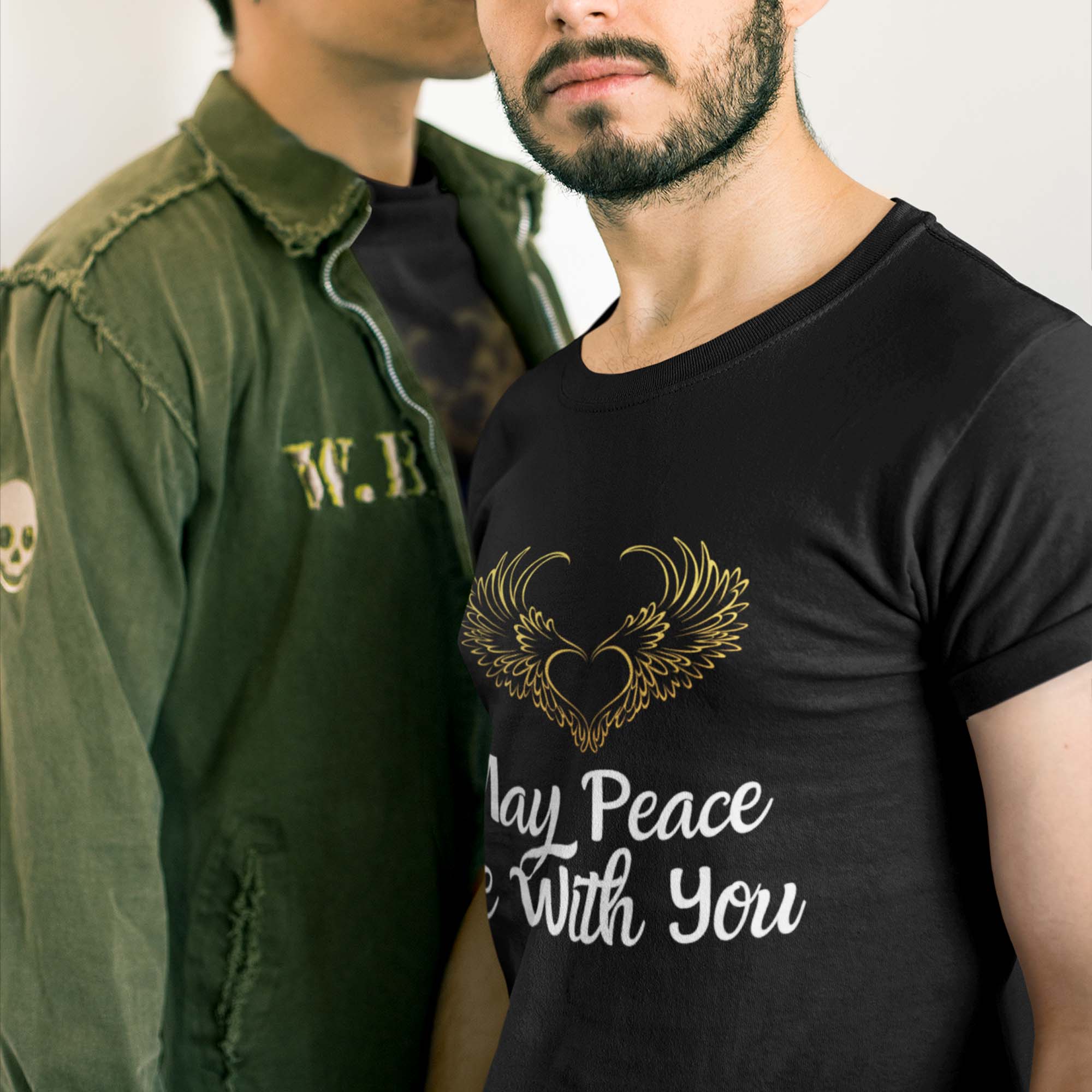May Peace Be With You Golden Wings T-Shirt Set