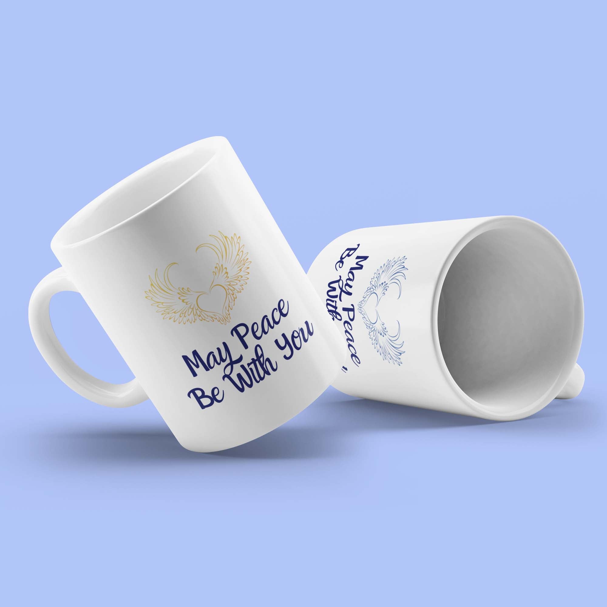 May Peace Be With You Wings Mug Set
