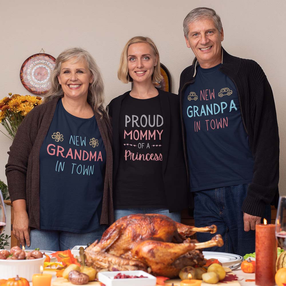 New Grandparents in Town T-Shirt Set Combo