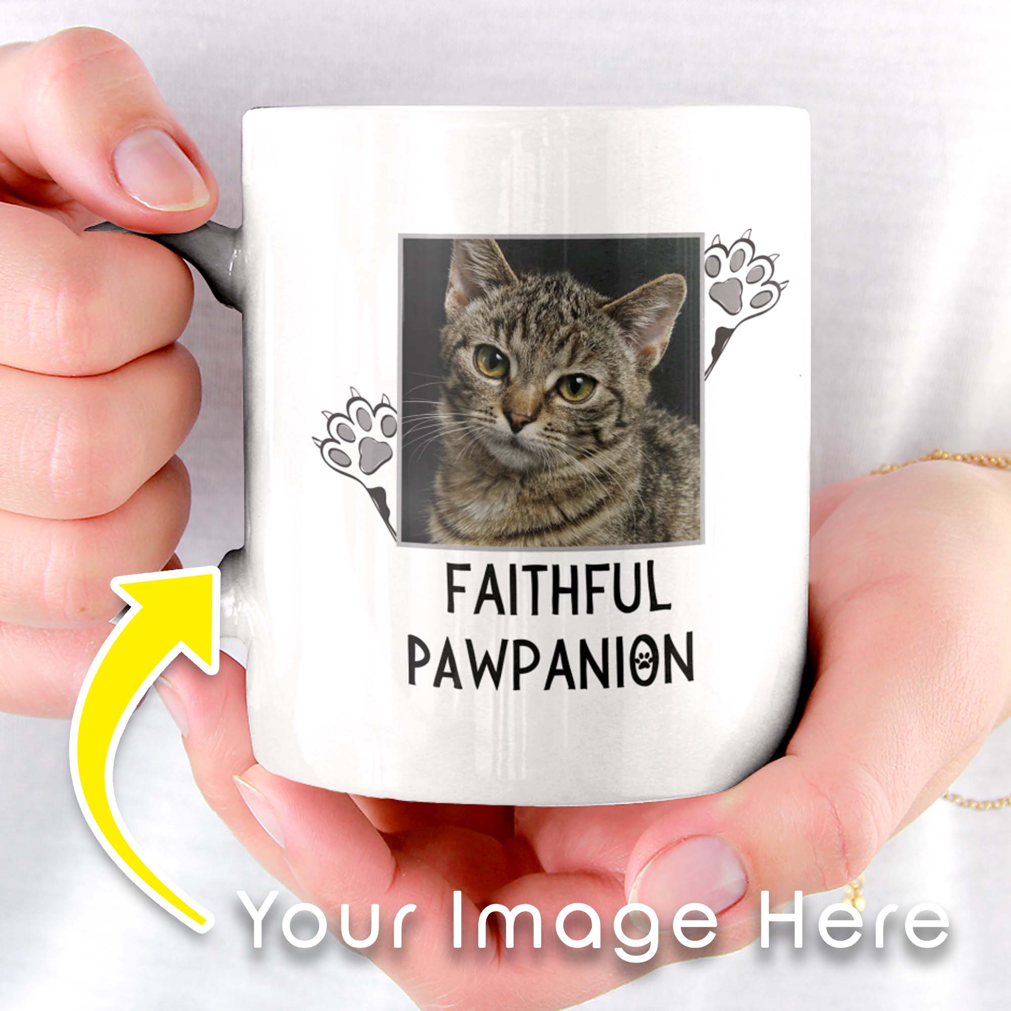 Faithful Pawpanion Personalized Mug