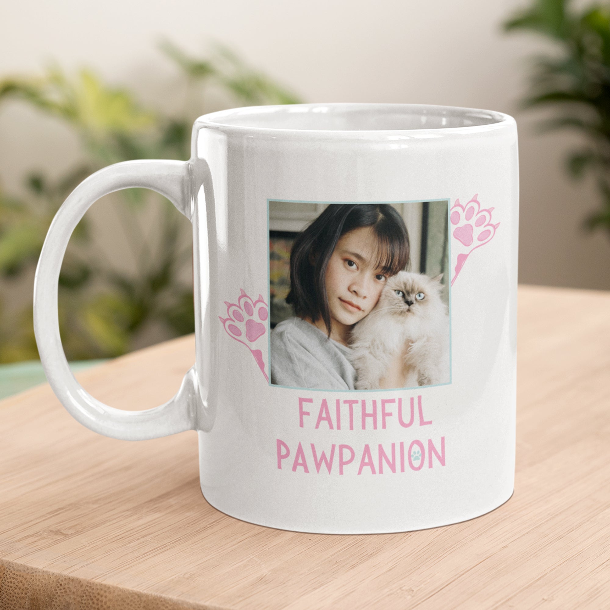 Faithful Pawpanion Personalized Mug