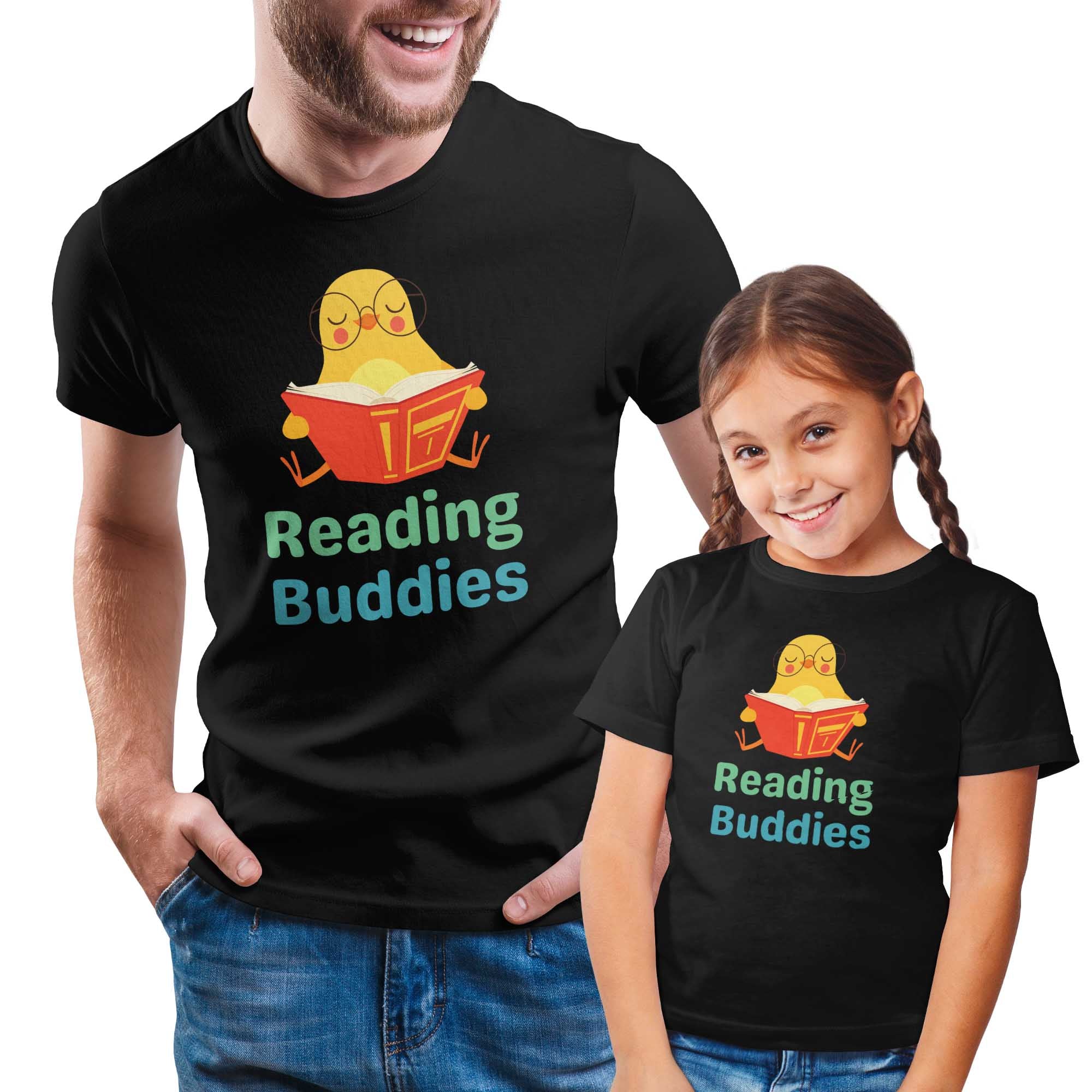 Reading Buddies Cute Bird Daddy & Me Shirt Set Combo