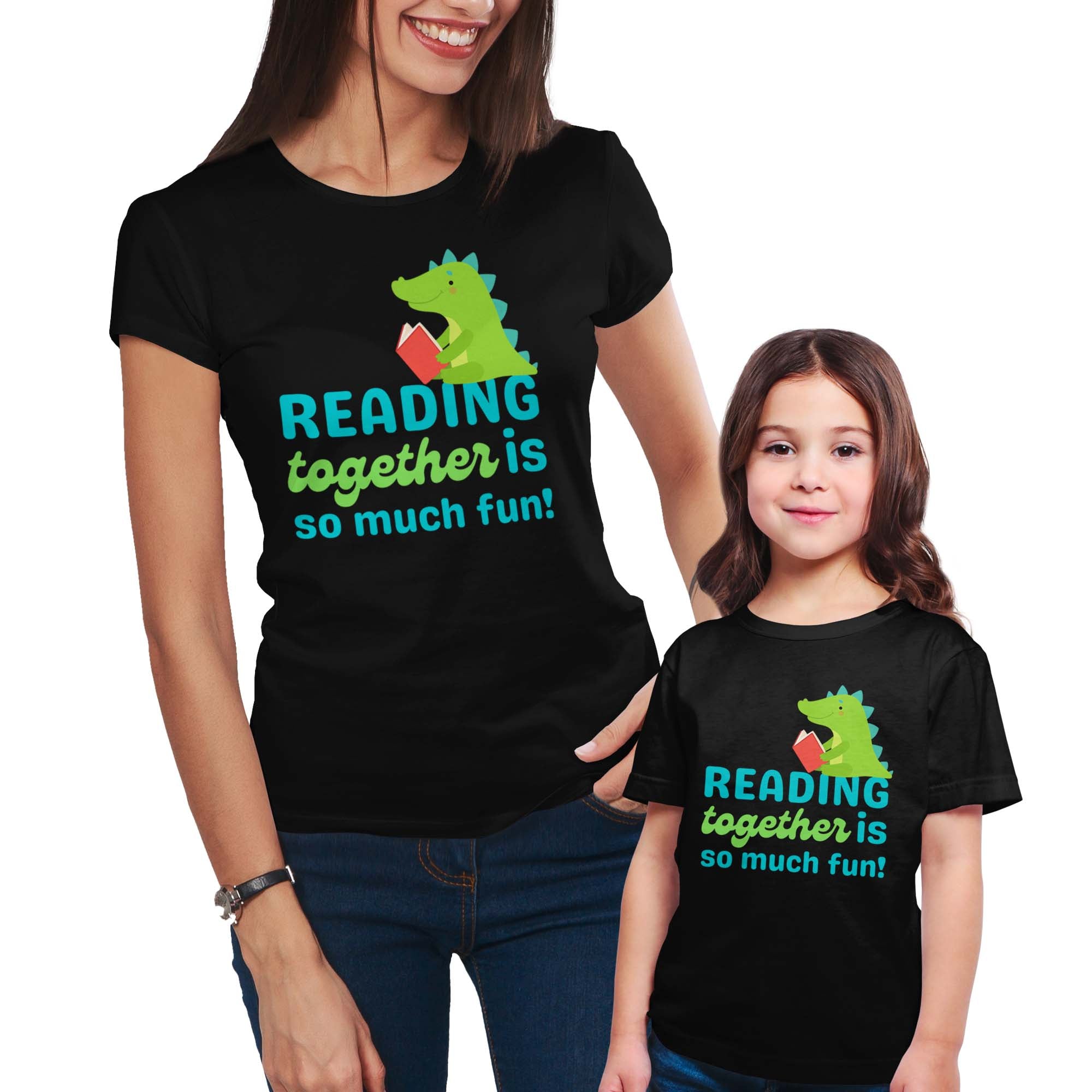 Reading Together is so much Fun! Mommy & Me Shirt Set Combo