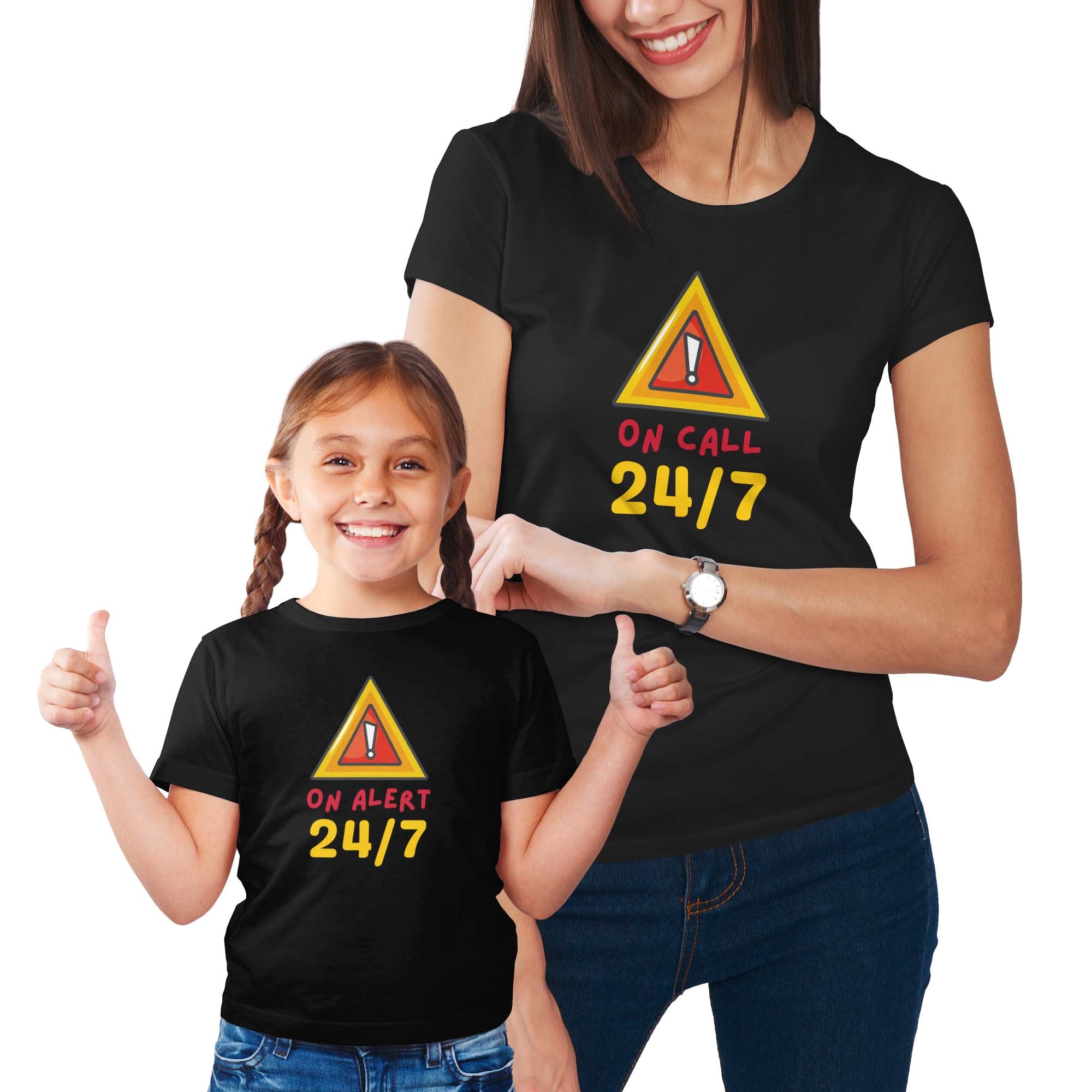 On Alert On Call 24/7 Mommy & Me Shirt Set Combo
