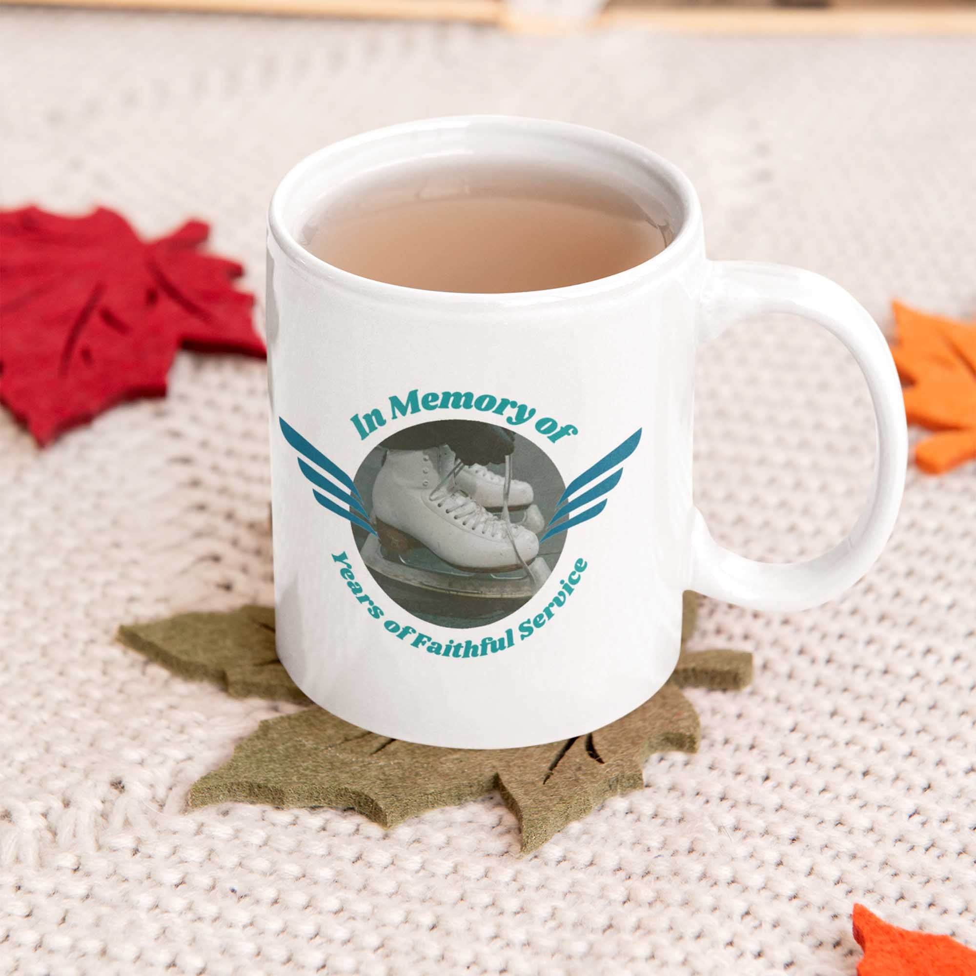 In Memory of Years of Faithful Service Personalized Mug