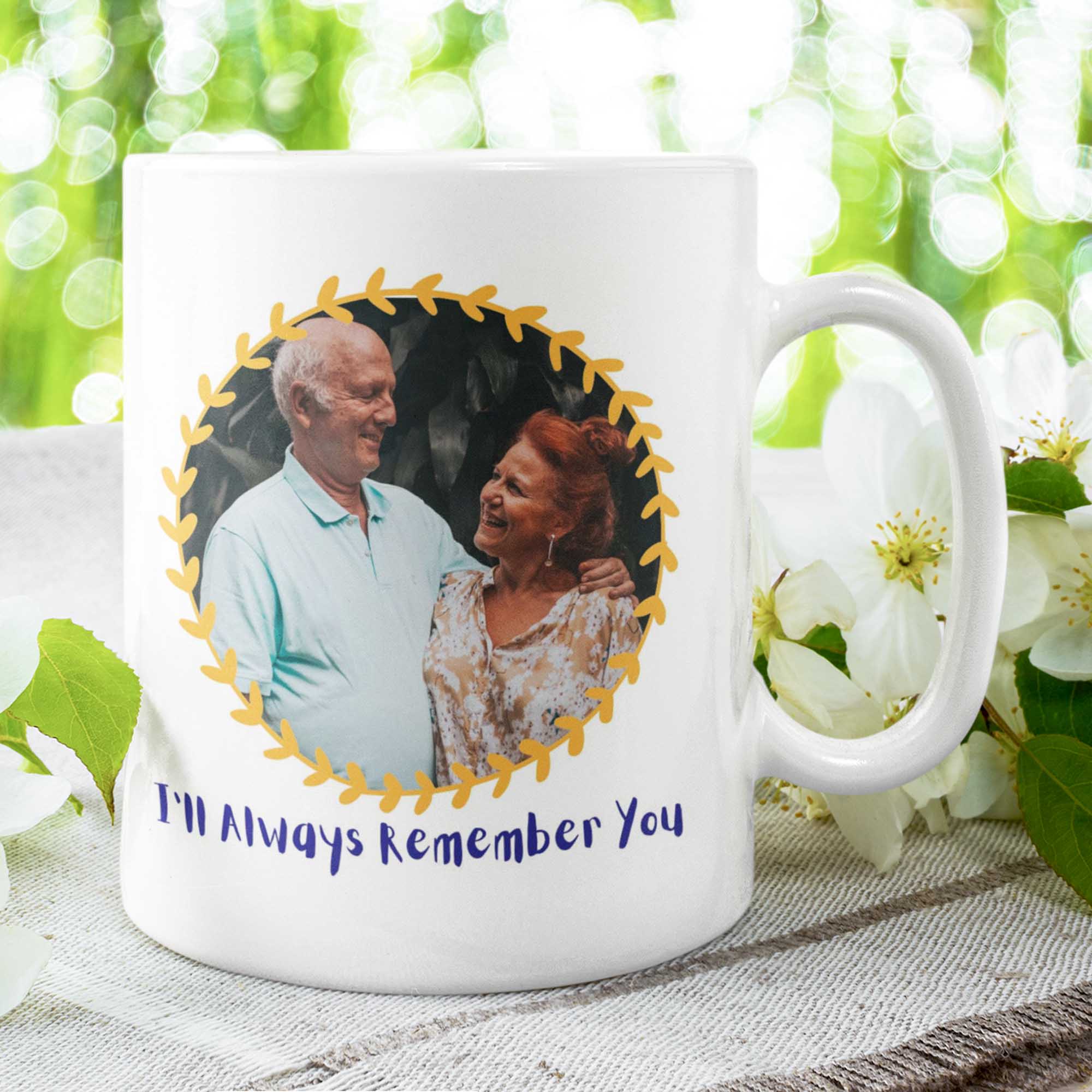 I'll Always Remember You Wreath Personalized Mug
