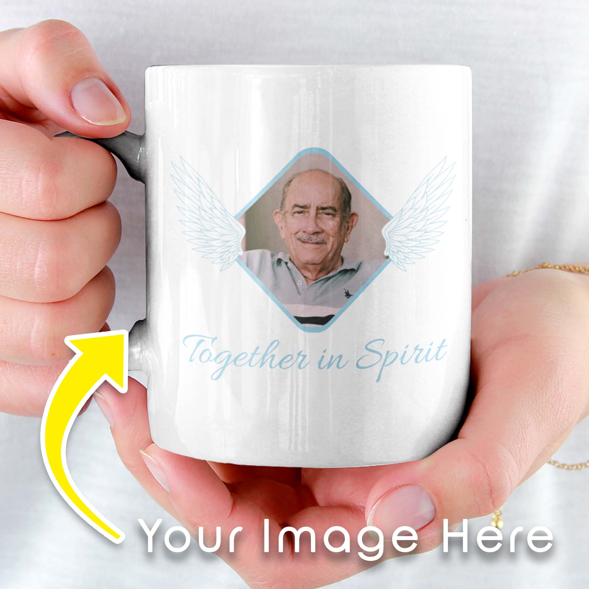 Together In Spirit Memorial Personalized Mug